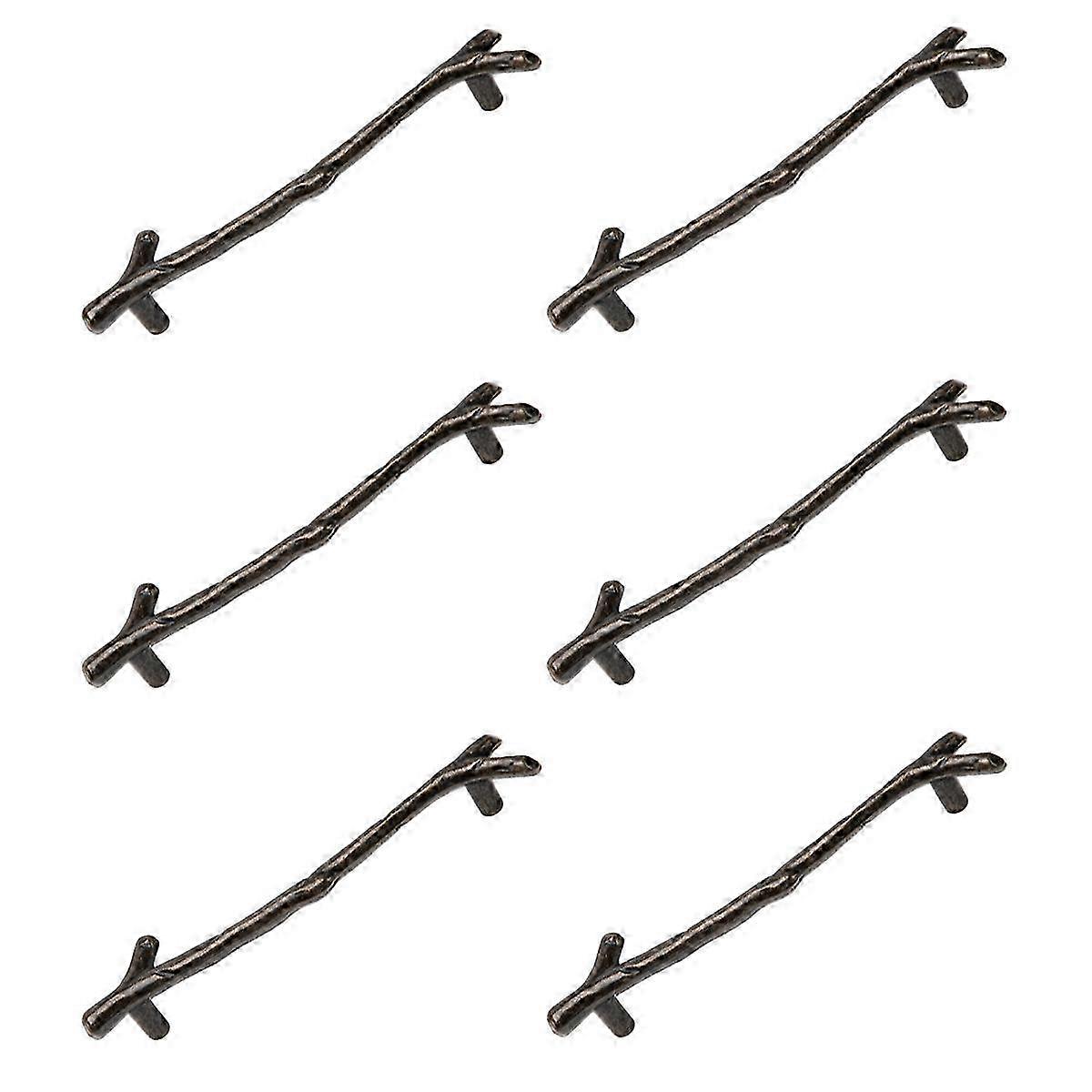 6Pcs Large Vintage Tree Twig Branch Cabinet Knobs Pulls Handles,Zinc Alloy Drawer Pull Handle