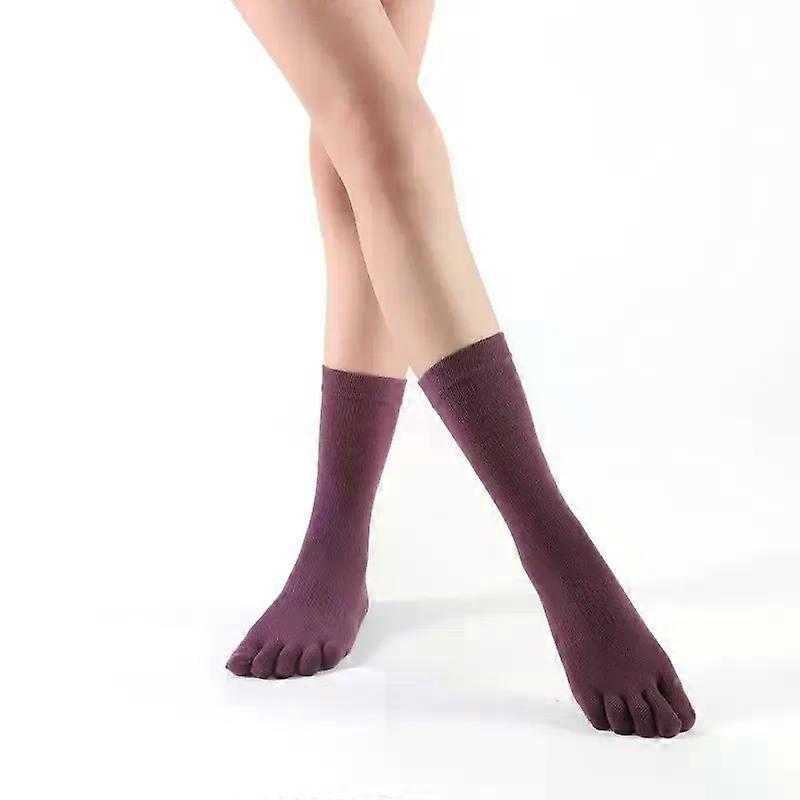 גרבי התעמלות יוגה גרביים באורך בינוני גרביים ריקוד ספורט גרב אלסטית