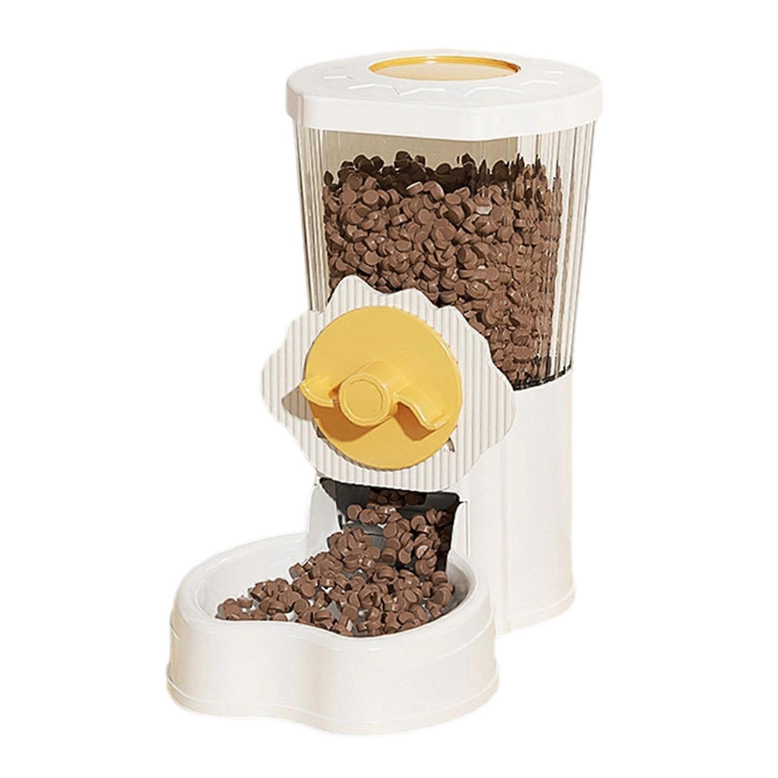 Automatic Pet Waterer Food Feeder With Leakproof And Easy to Install Hangable Screw Design for Dog Cats Kennel Feeding Orange