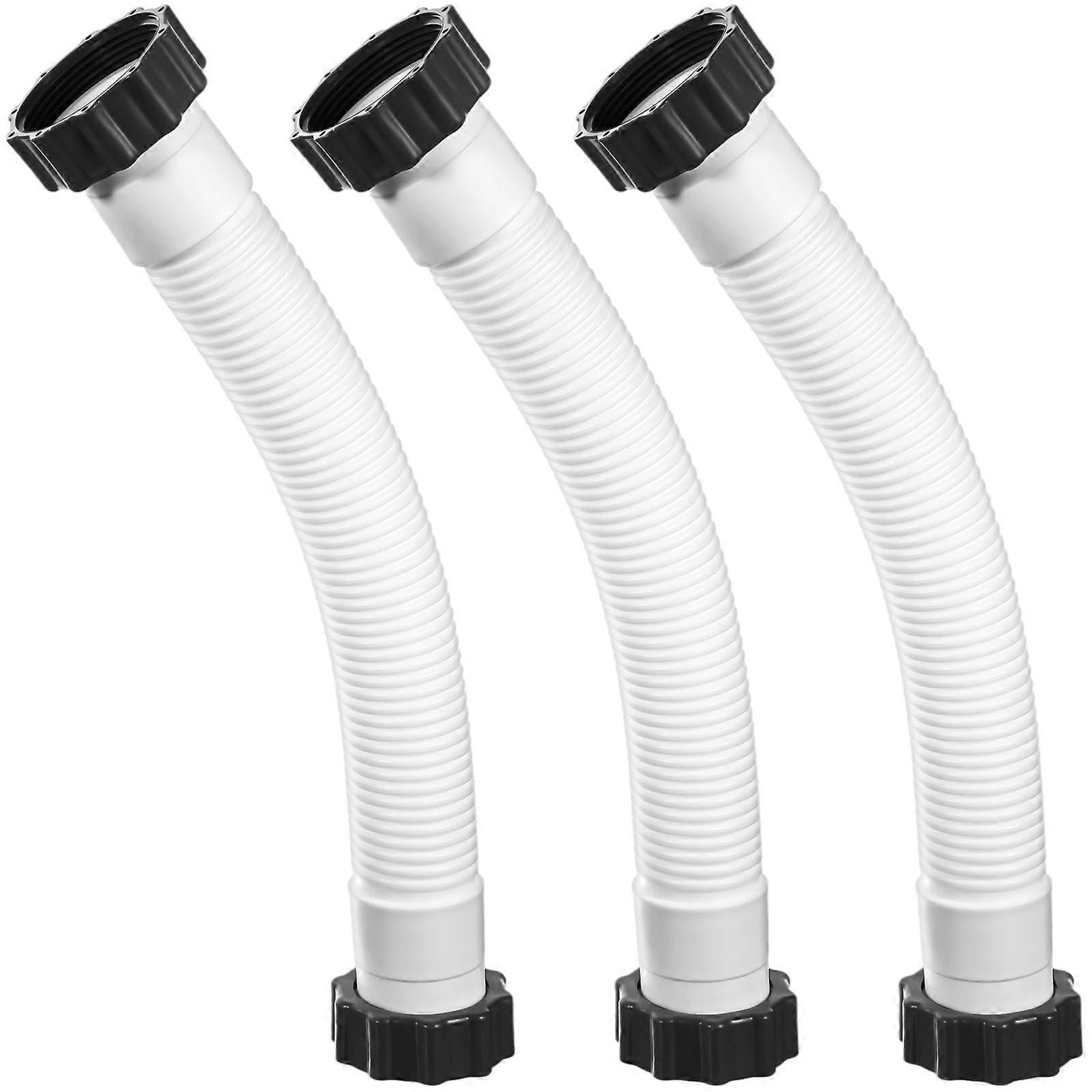 3 Pcs 11388 Pool Filter Pump Hose Interconnecting Hose Replacement 14' Pool Hose for Sand Filter