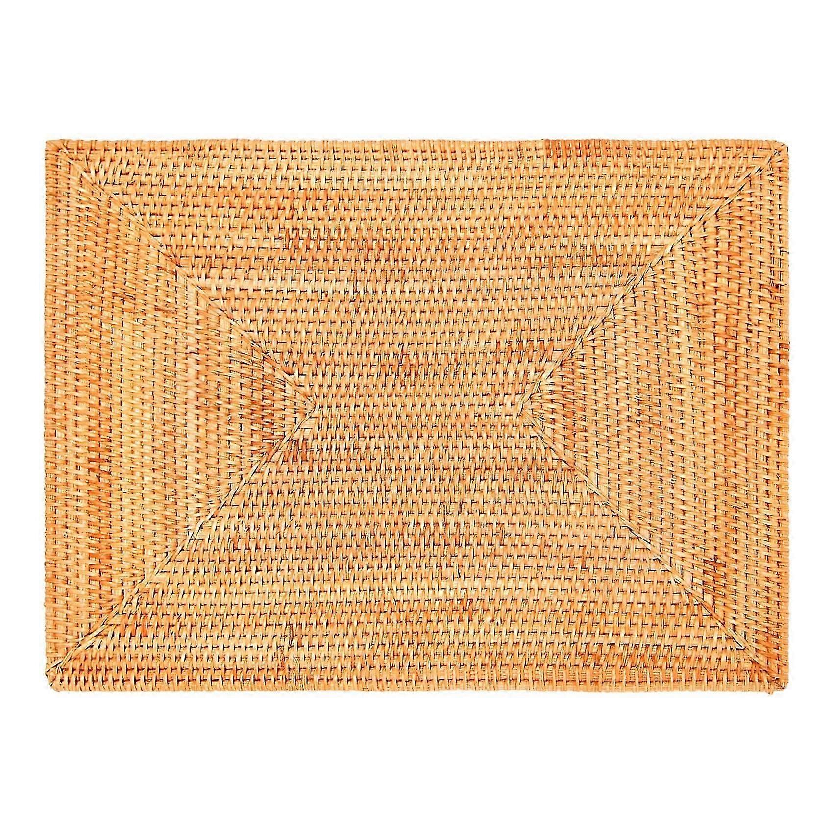 Table Mats Non Slip Rattan Placemats Dining Table Heat Woven Placemats Heat Mats for Dinner Table