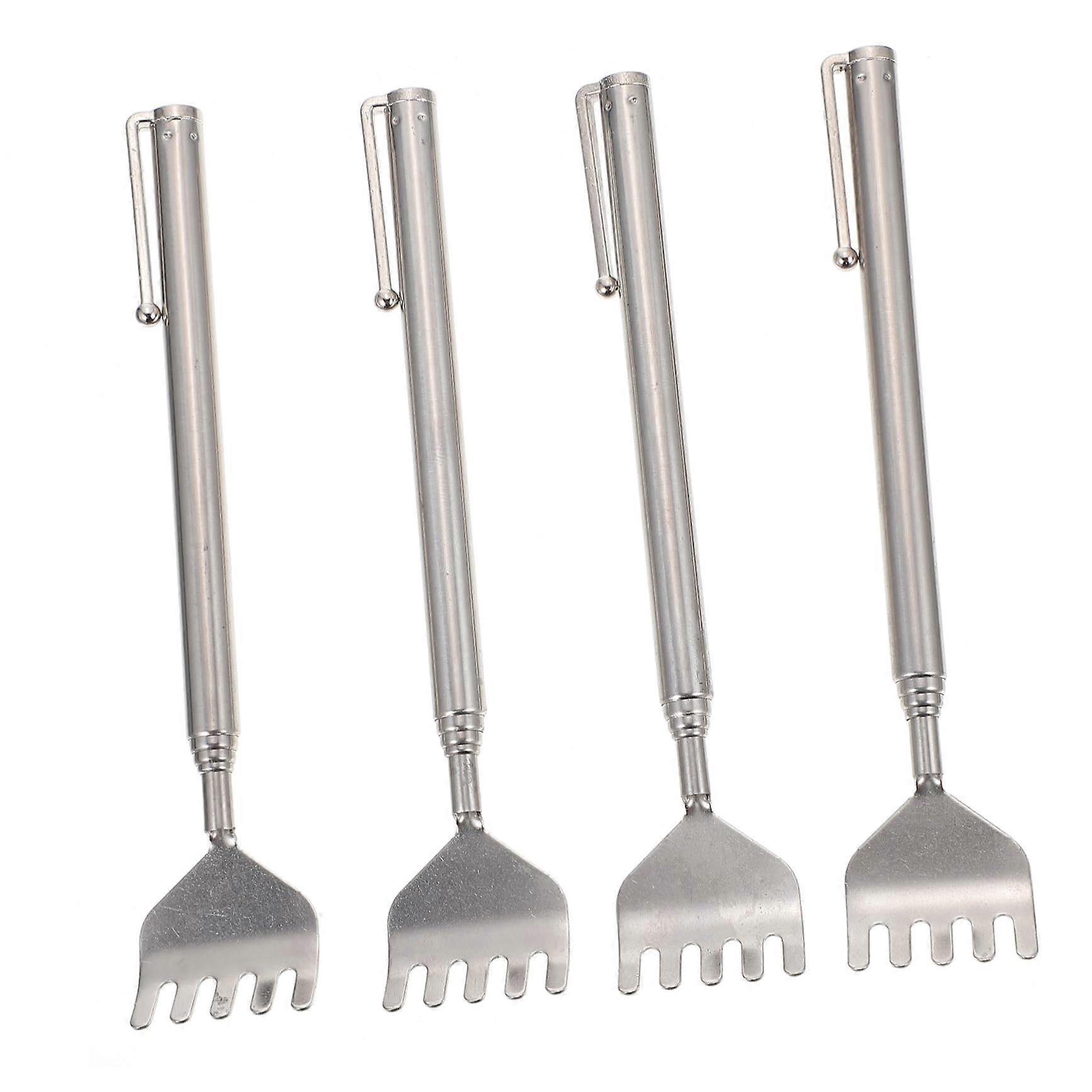 2sets Back Massager Itch Relief Tool Claw Shape Back Scratcher Retractable Scratcher Claw for Comfortable Back Scratching 4pcs2