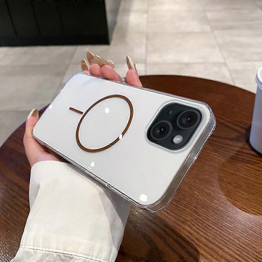 For iPhone 15 Case Compatible with MagSafe Clear Slim PC Phone Back Cover