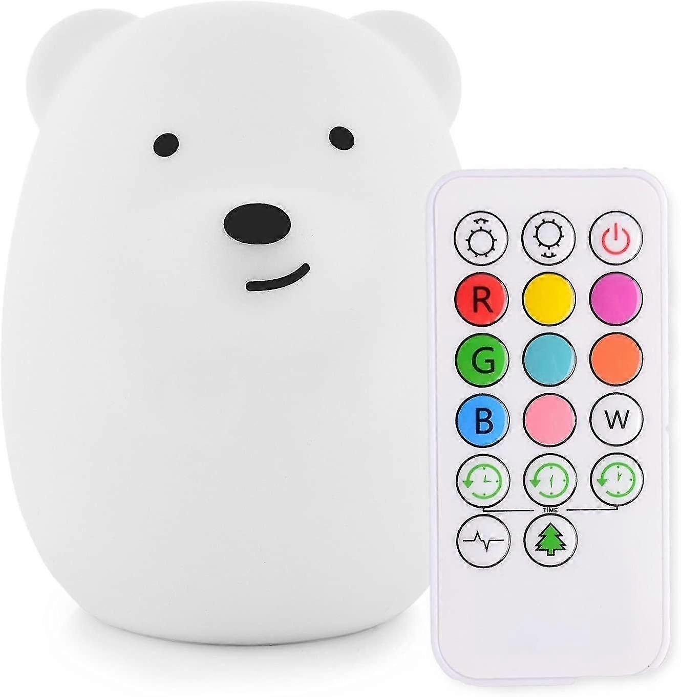 Large size Children's night light, bedside lamp, multicolored light with remote control, adjustable