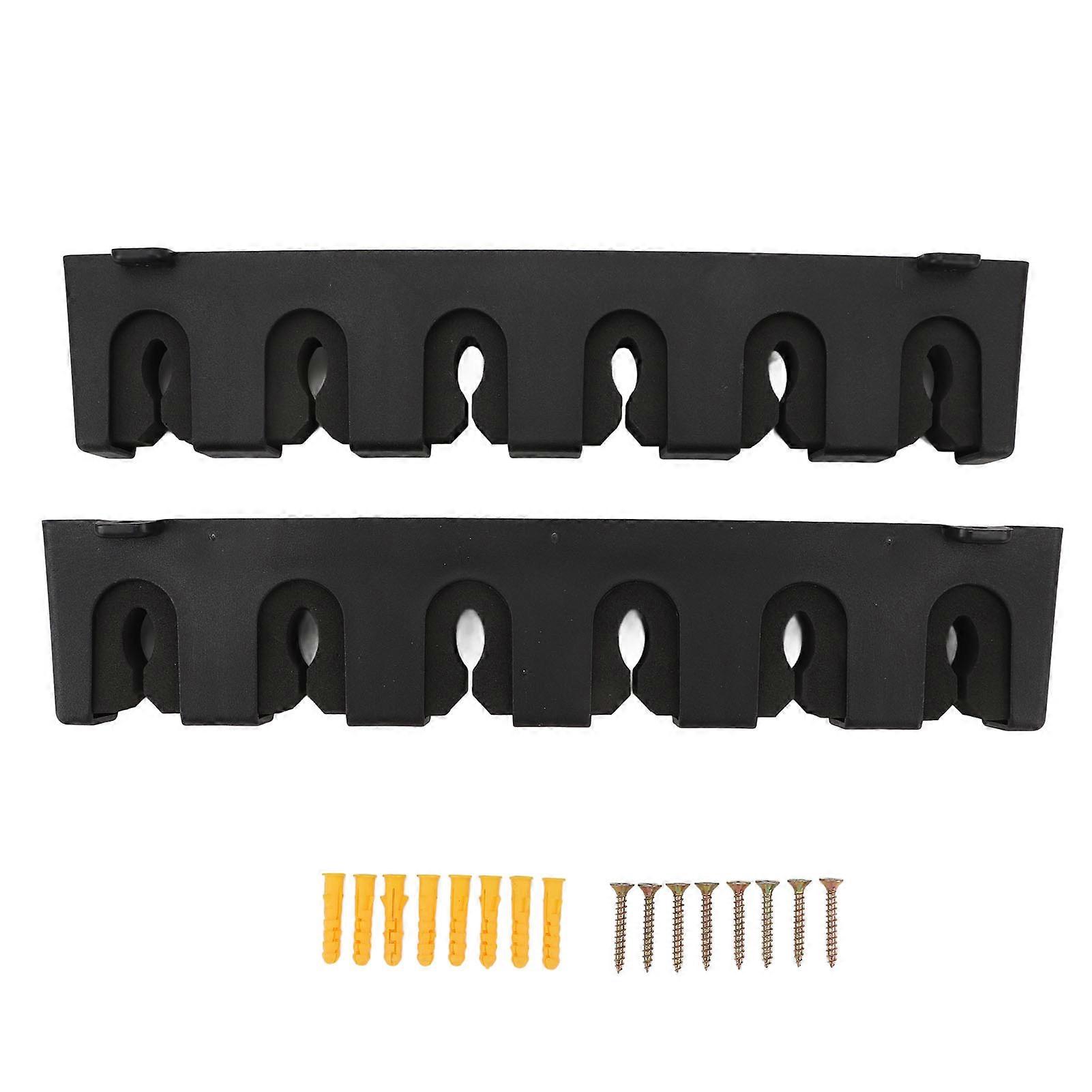 تخزين رف قضيب الصيد الأفقي 6 قضبان بأمان وسادات قبضة رغوة ناعمة مثبتة على الحائط حامل عمود الصيد