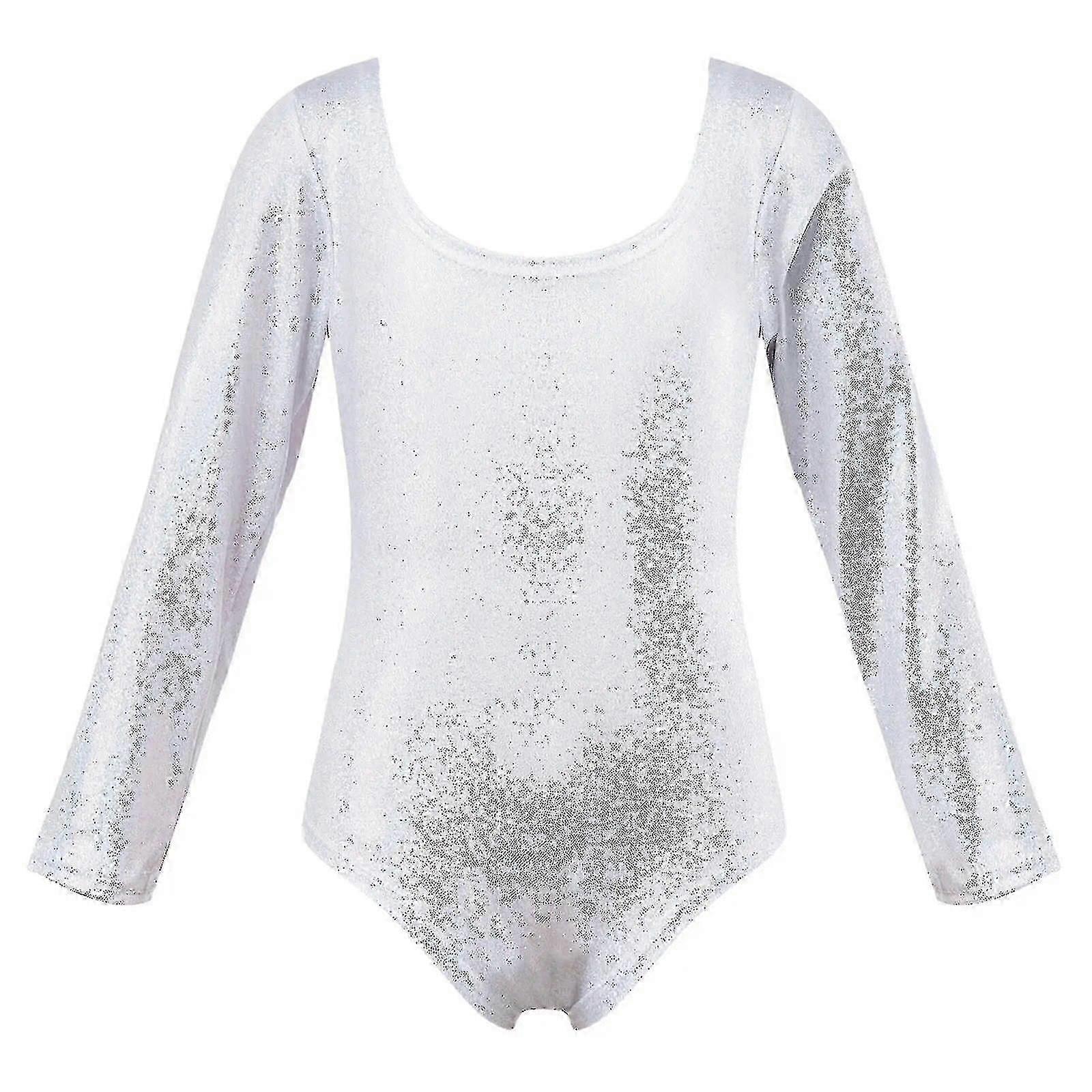 Glitrende Gymnastikk Trikot for Jenter - Langermet Dansebody
