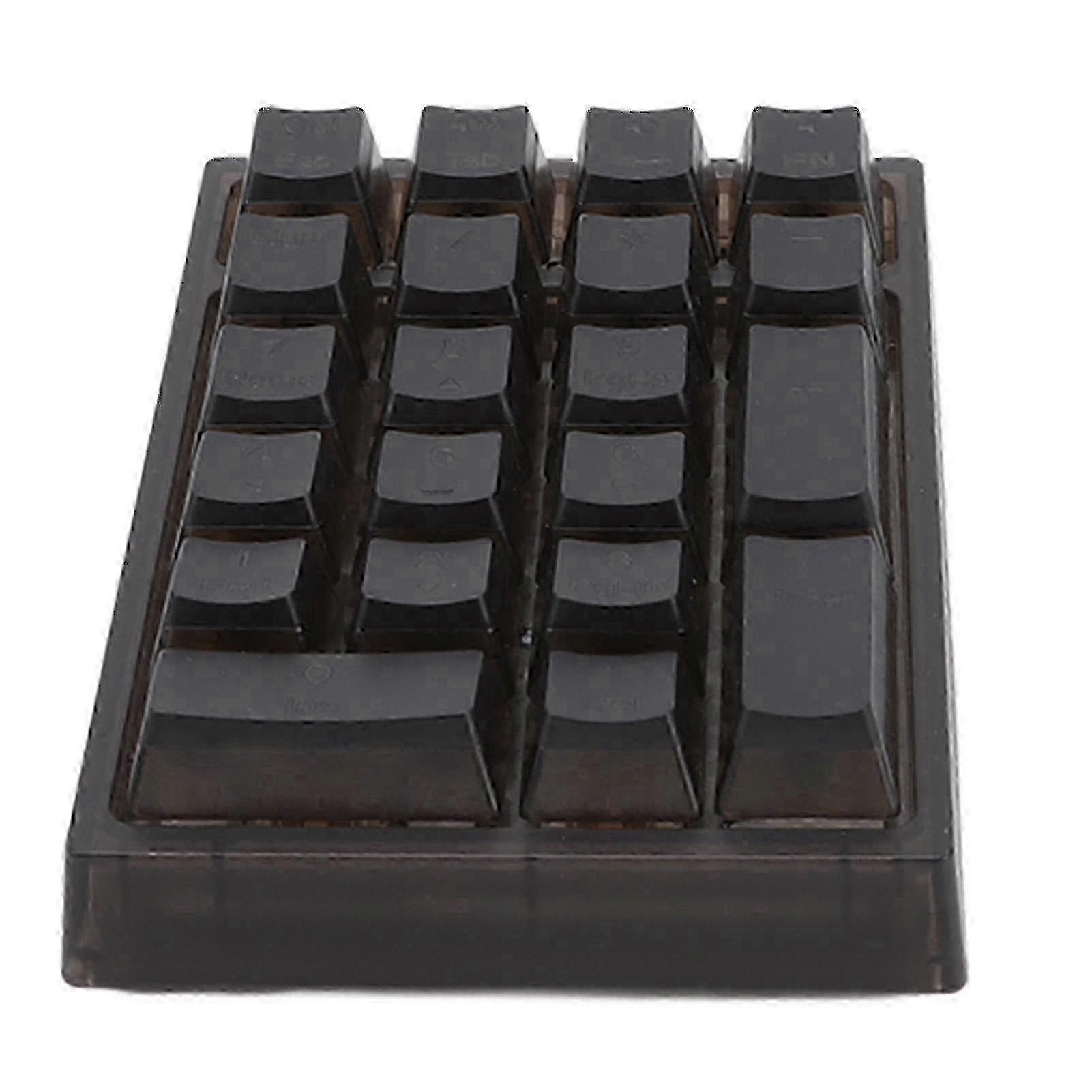 21 Key Numeric Keypad RGB Backlit Ergonomic Small Mechanical Numpad Numeric Keyboard for Laptop Computer Black