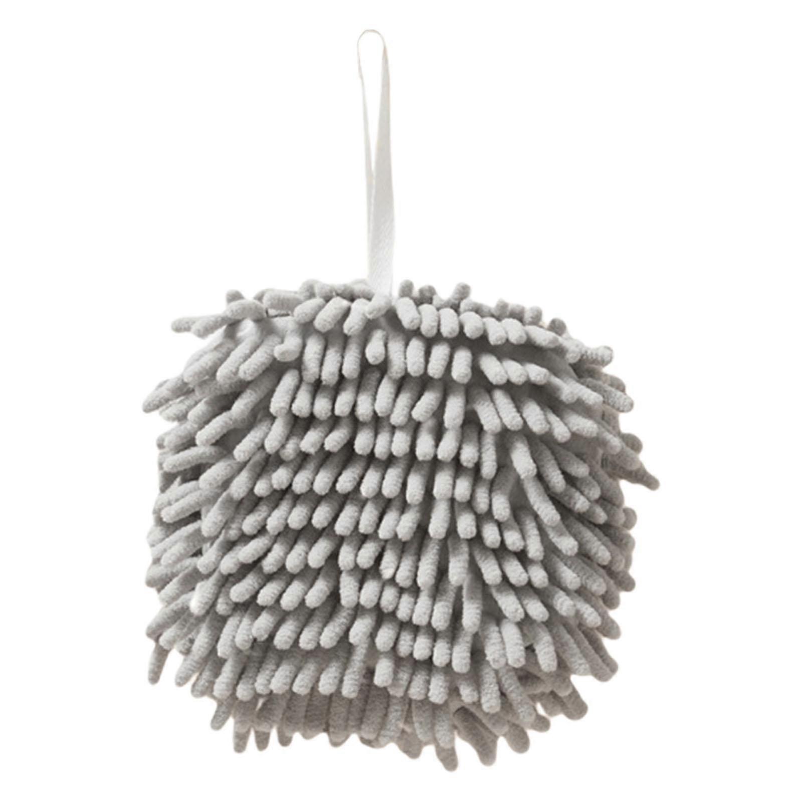 Hand Towel Ball Prevent Bacterial Growth Wipe Hands Hanging Soft Gray