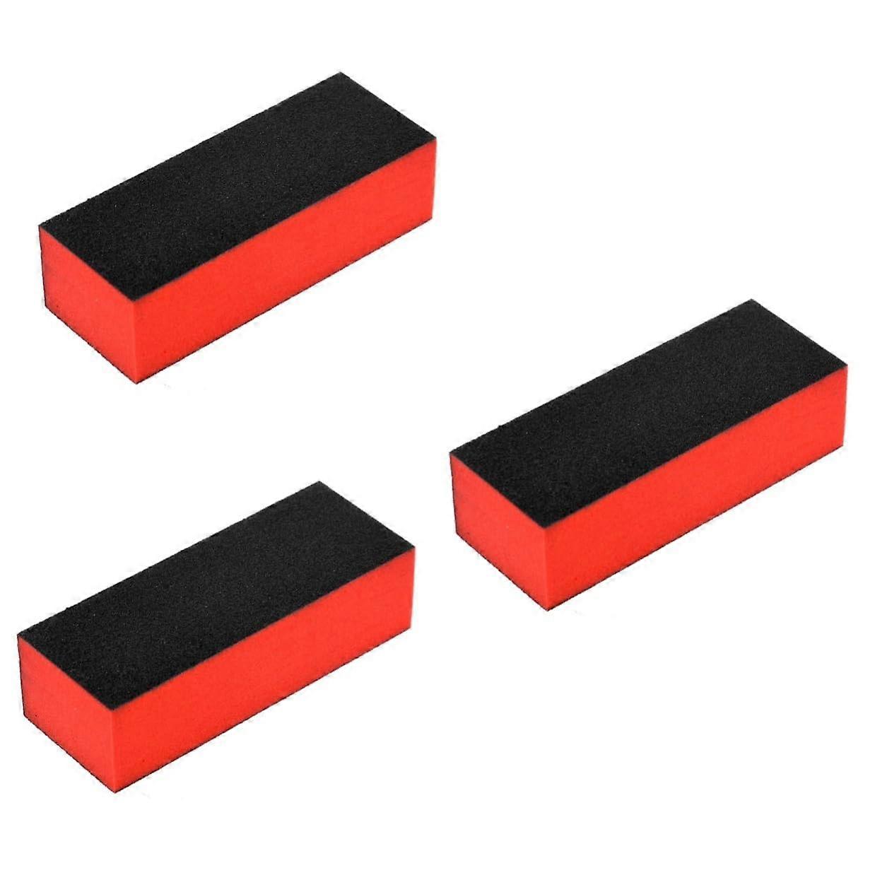 3sets Nail File and Buffer Kit Washable 3Sided Sponge Nail Files Sanding Blocks Buffing Block Grit Buffer 10pcs3