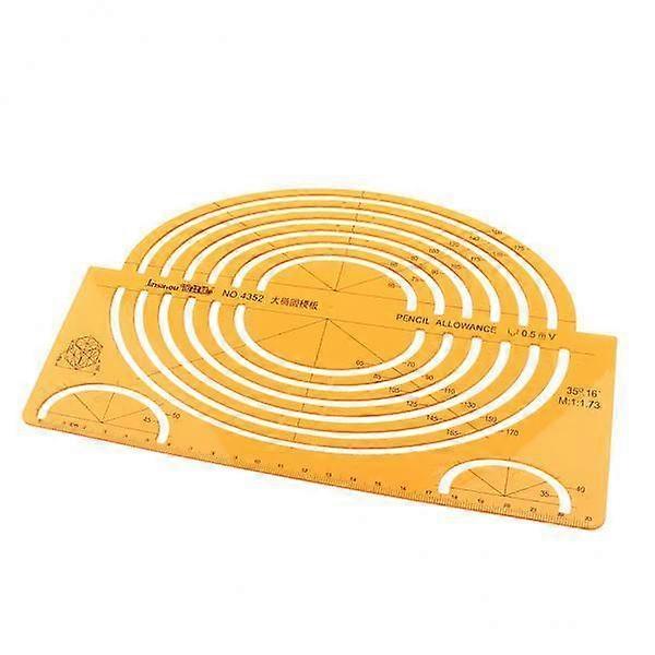 3-6pack Large Isometric Ellipses Template
