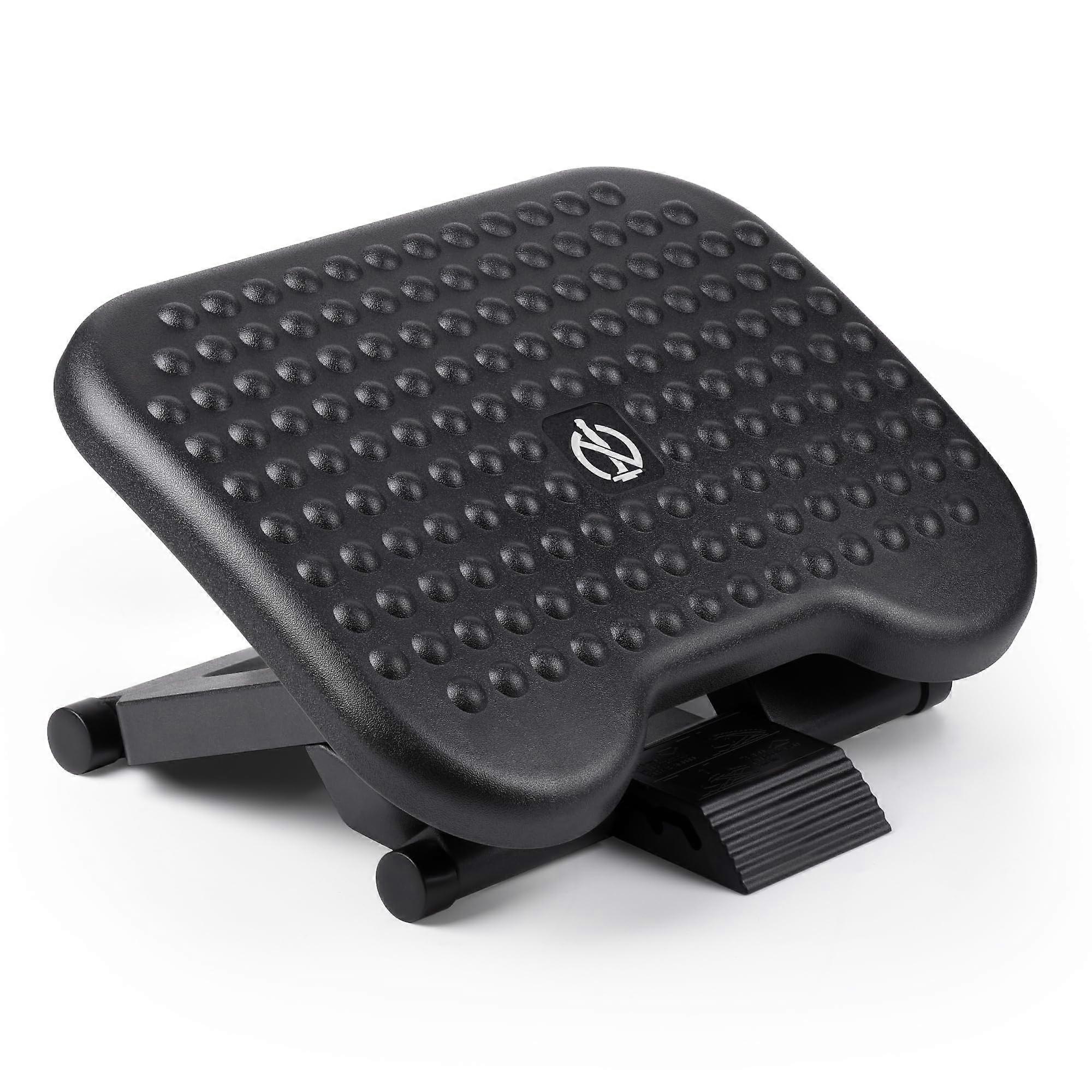 Foot Rest for Under Desk at Work, Ergonomic Adjustable Foot Rest with Massage Texture Board, Under Desk Foot Stool for Office, Home