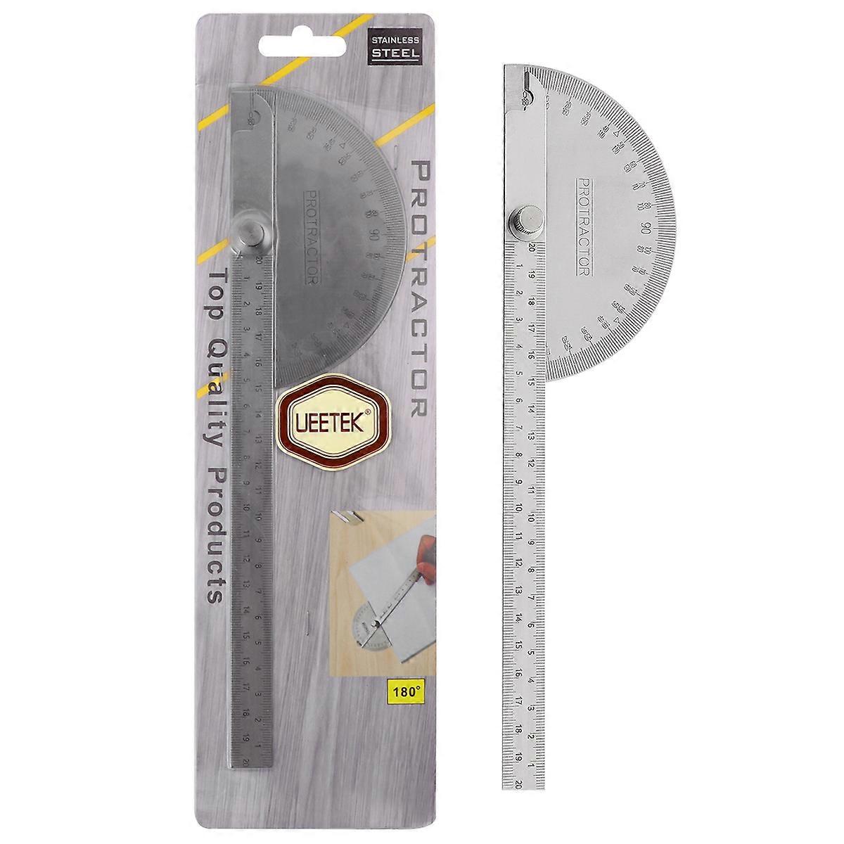 Stainless Steel Protractor, Robust Measuring Instrument for Precision Work