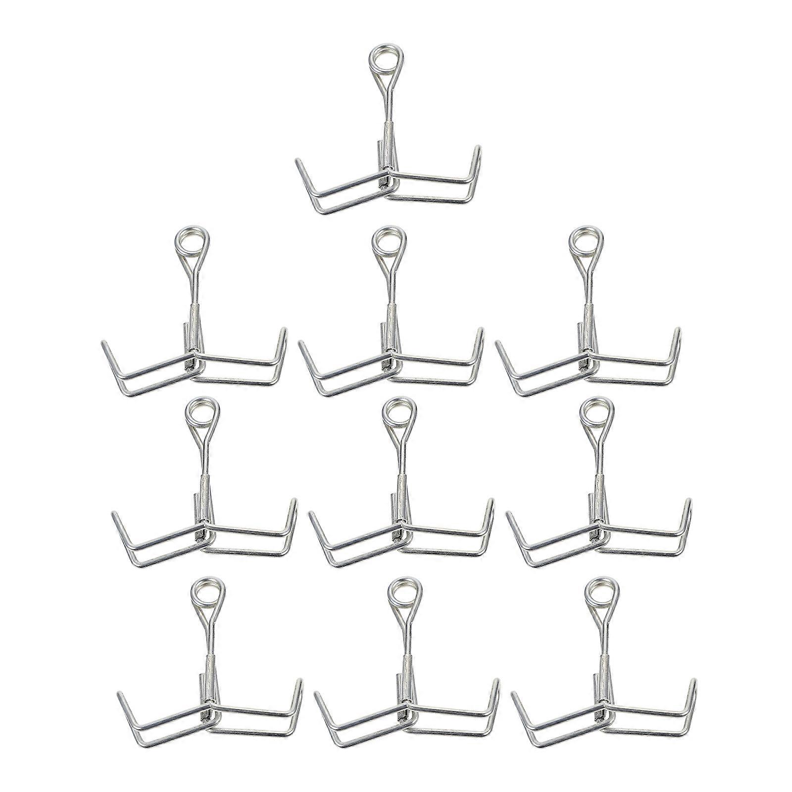 10 Pcs Carbon Steel Spring Clamps, Water Tube Shut Off Clips, Ergonomic Hose Clamps for and Water Pipes, Compact Design for Easy Use and Portable