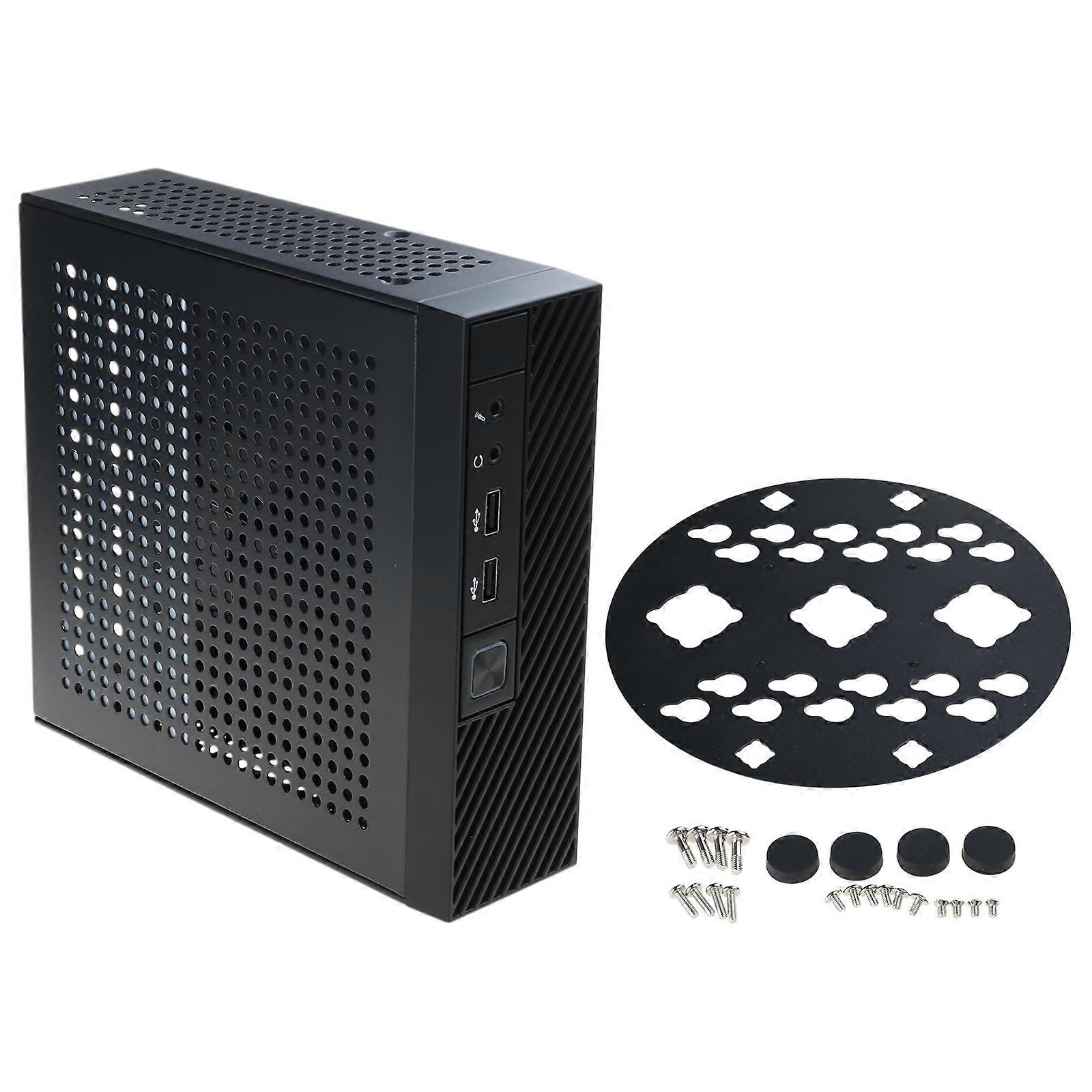 M06 Mini Desktop Case MINI-ITX PC Chassis Versatile and Efficient Industrial Control Case Hanging Bracket or Foot Stand