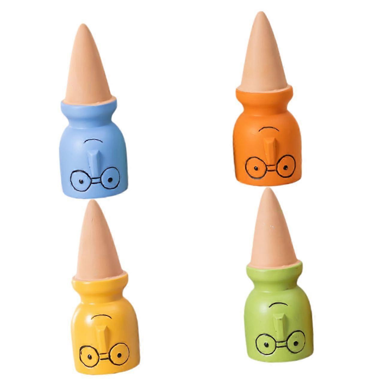 Automatic Irrigation Device 4-Pack For Continuous Self-Watering Outdoor Use Spikes Potted Inserts Red Clay Sprinklers