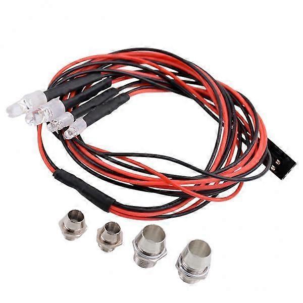 LED Lights for Large Scale RC Vehicles 4-Pack Blue Yellow