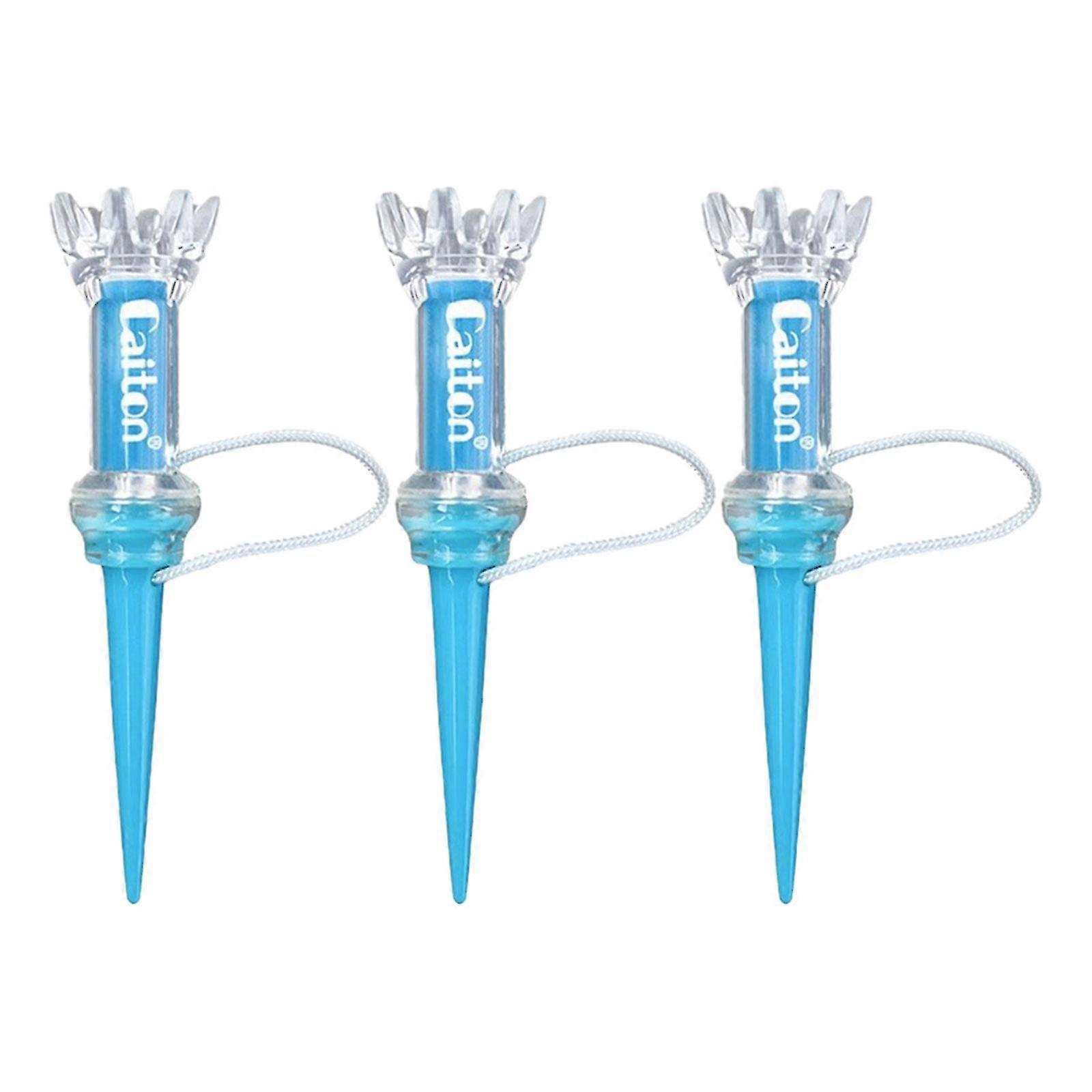 Set of 3 Durable Magnetic Golf Tees with Flexible Low Friction Design for Sports Practice and Exercise Activities