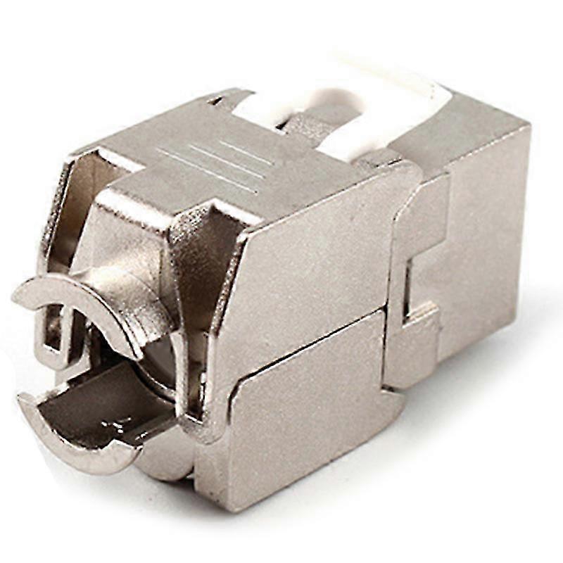 Toolless RJ45 Cat7 Cat6A Shielded Zinc Alloy Module 10GB Network Jack Connector Adapter Cat7 Rj45