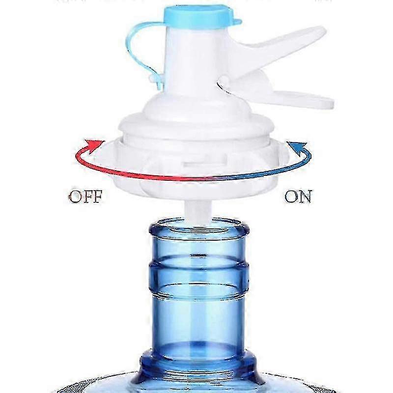 2er-Pack Wasserspenderventil, wiederverwendbarer Kunststoff-Krugkappenauslauf - Weiß