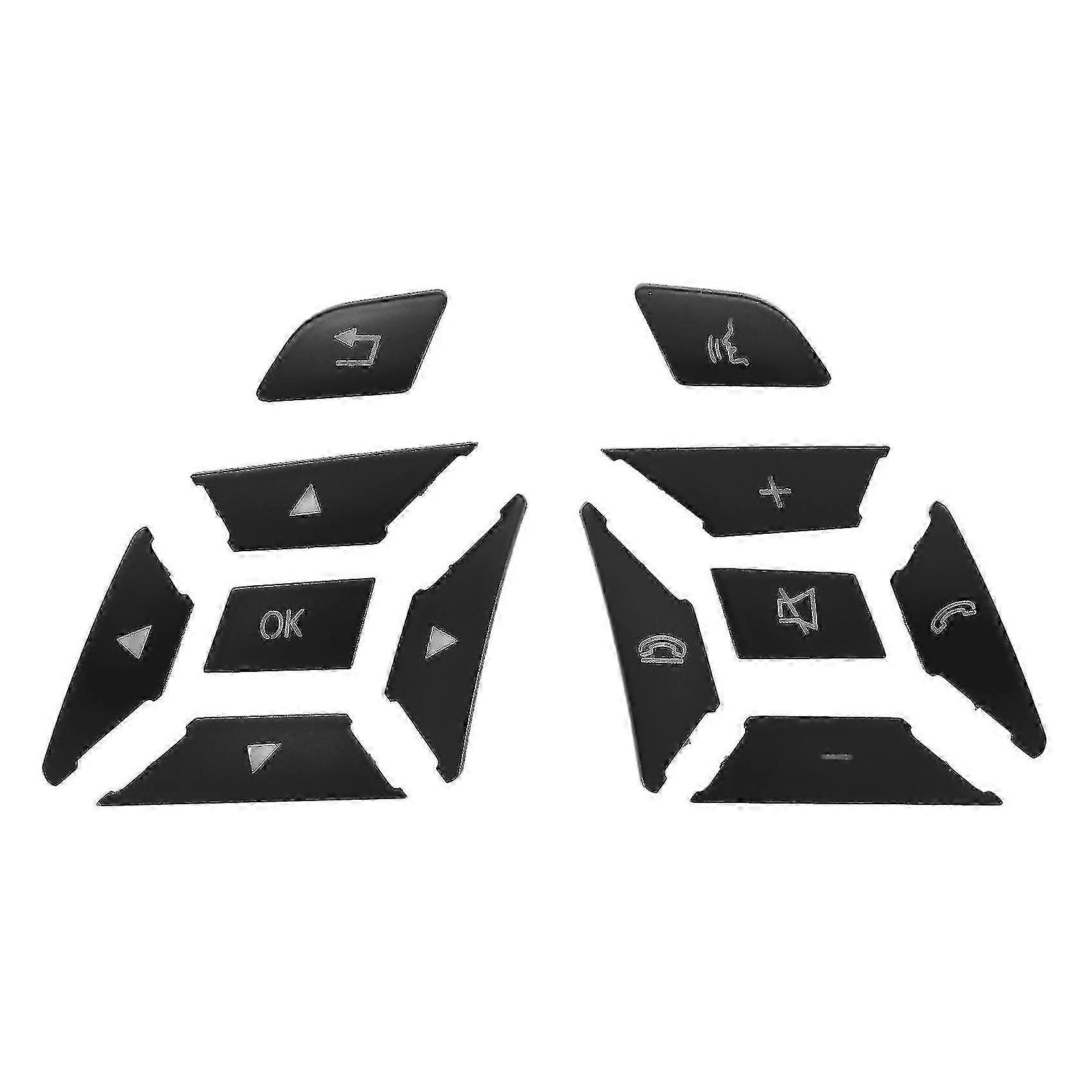 Car Steering Wheel Button Switch Trim Cover Sticker For C E Ml Cla Gla Sl Class W176 W212 W204