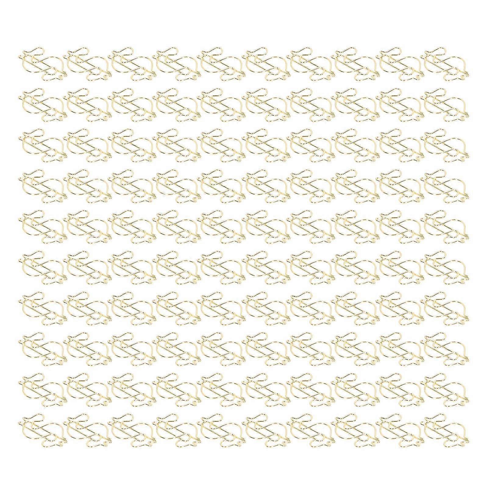 2025 Latest Model  100Pcs Gold Paper Clips Durable Metal Rustproof Gold