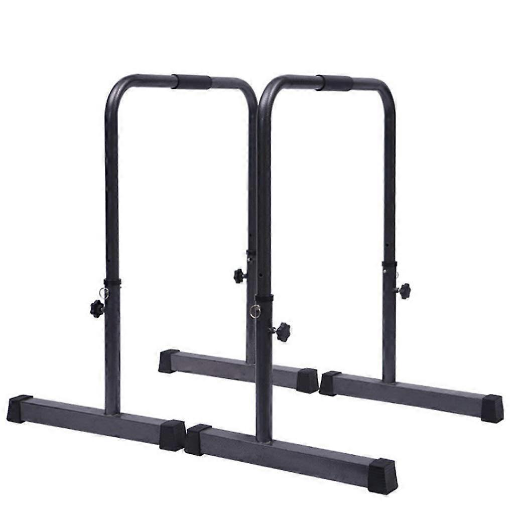 Fitness Indoor Split Bars Home Equipment Arm Flexion and Extension Devices PullUp Devices Height Adjustable Dip Stand Black 71 x 50 x (81 cm)