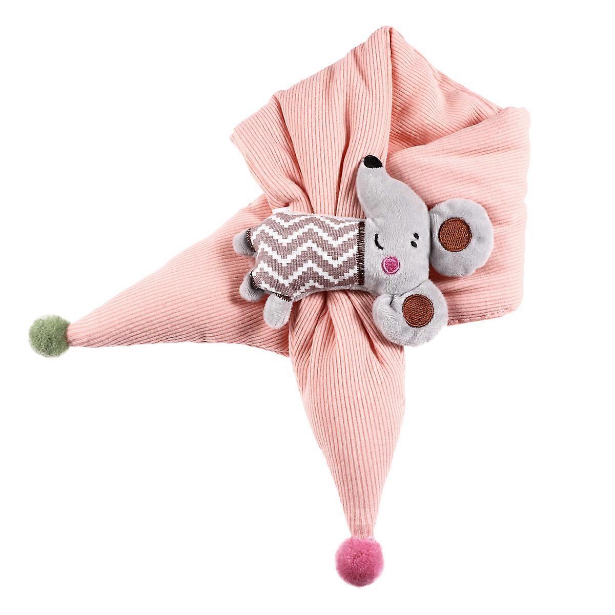 Childrens Scarves Autumn Winter Warm Comfortable Children Scarf Pale Pink 72x10cm 1Pcs