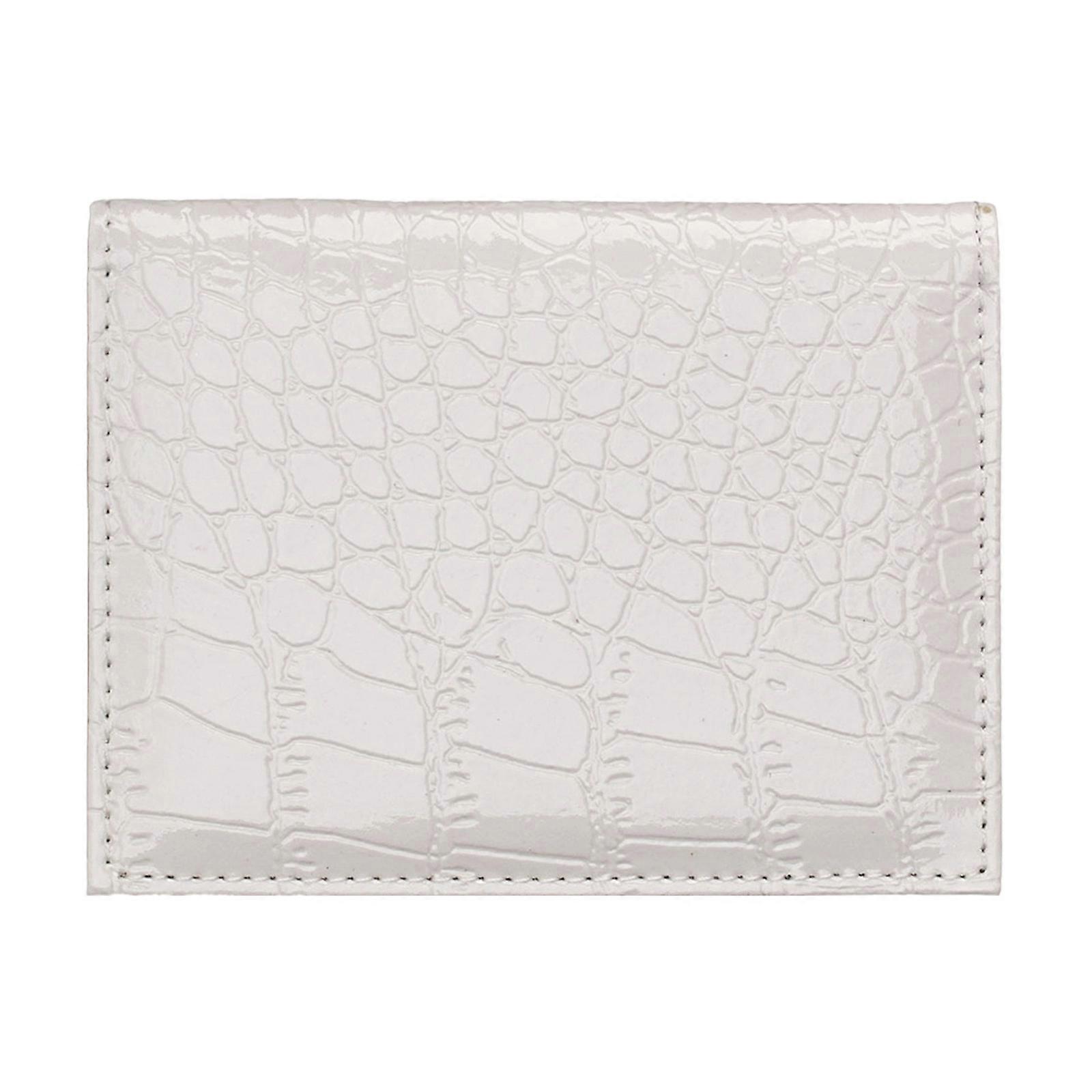 Modern PU Leather Card Holder Compact Wallet Keep Your Cards Securely Stored for Business Essential Daily Use  White