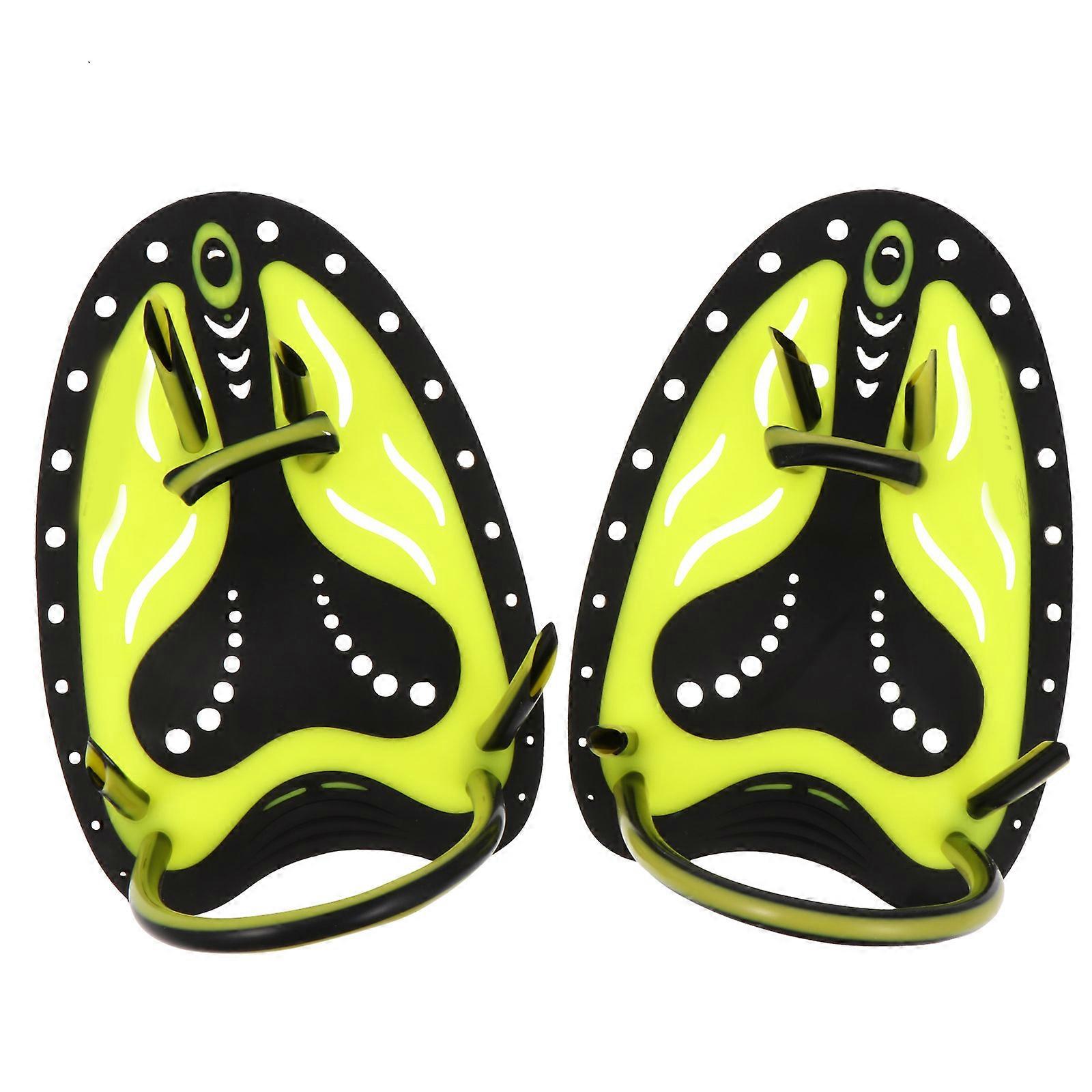 Silicone Swimming Hand Paddles for Training Equipment Practical Power Use 1 Pair