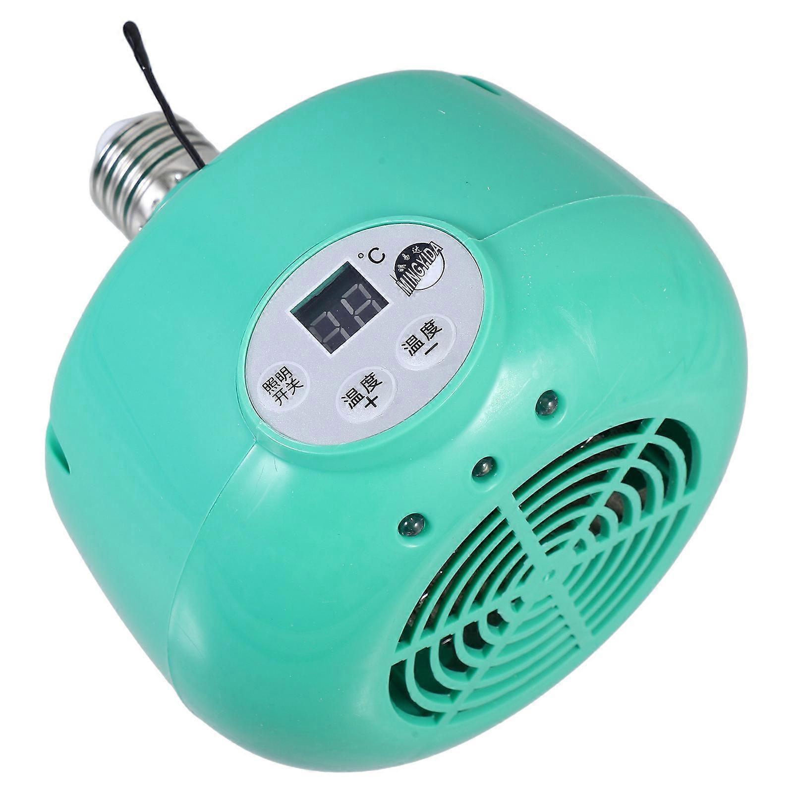 Chick Heater Chicken Brooder Intelligent Temperature Control Square Green 12.00X12.00X12.00CM Heat Source For Pet Owners 1Set