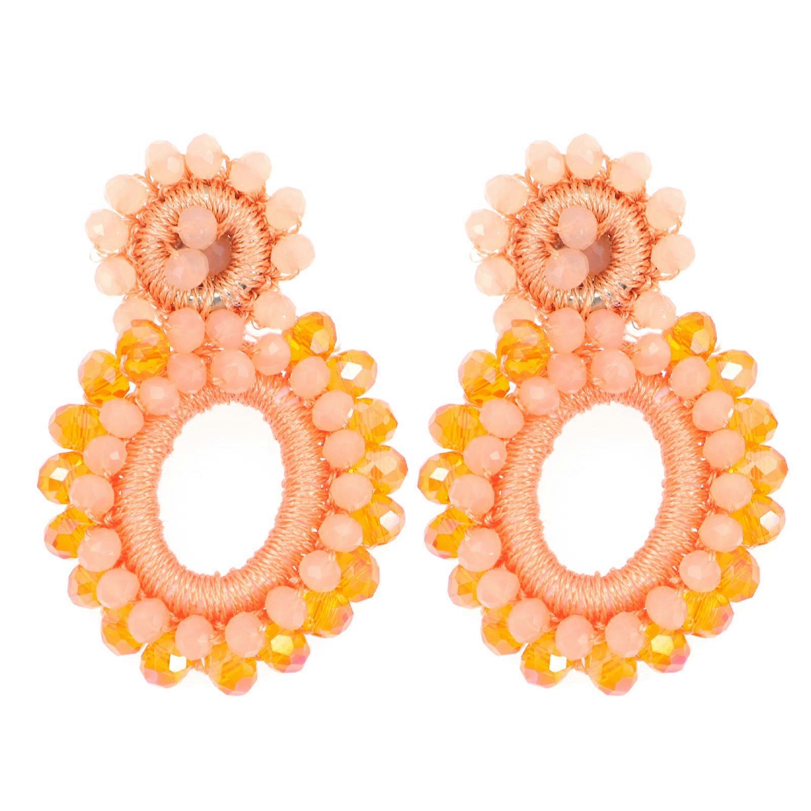 a refined and engaging product description based on your input:

 

**1 Pair Bohemian Beaded Drop Earrings for Women – Statement Earrings with