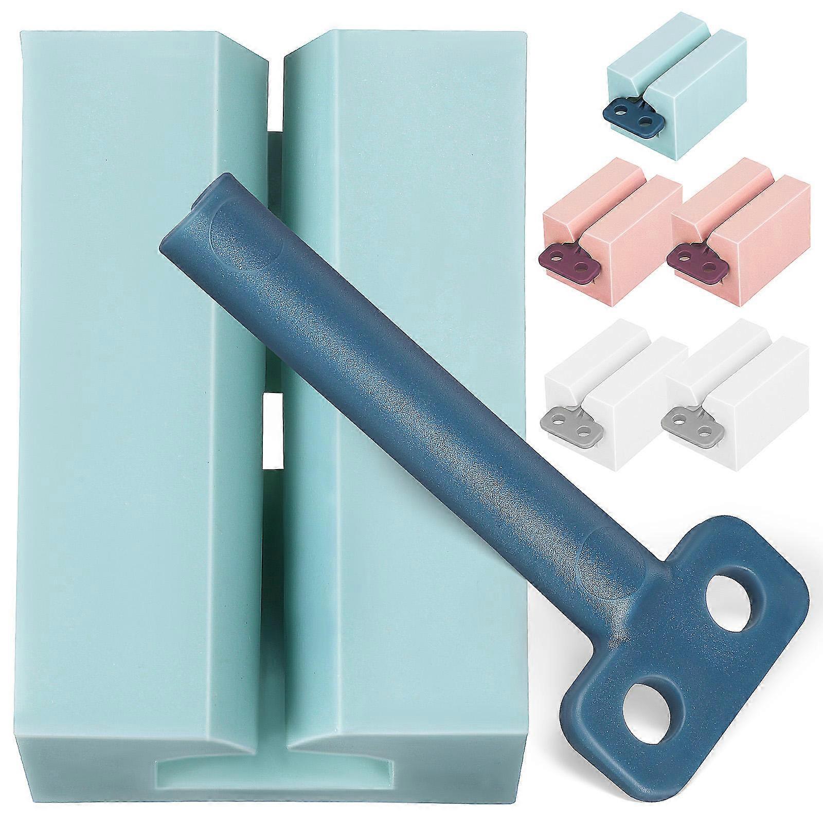 Toothpaste Dispenser Tool 6pcs Multi Use Tube Squeezer for Creams Cleansing Dosage Control Savings Pink White Light Blue