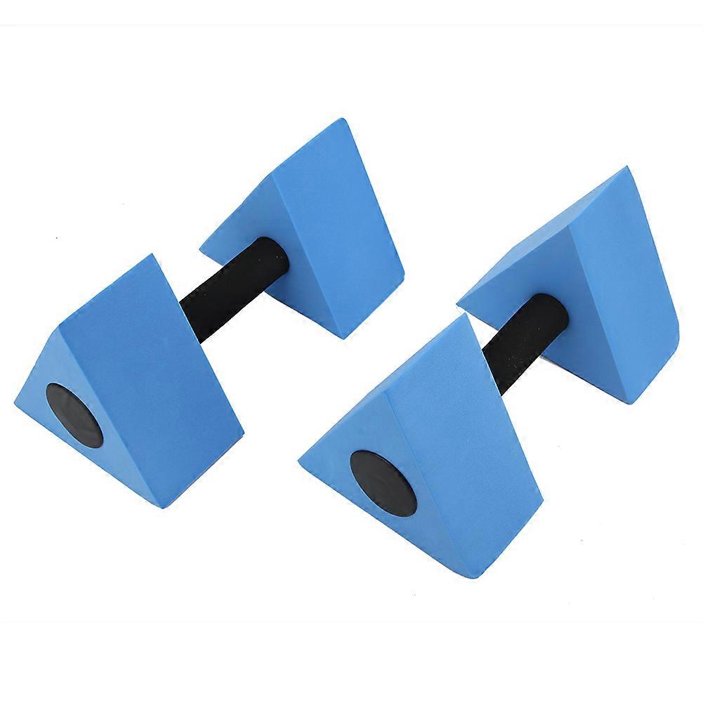 2Pcs EVA Triangle Dumbbells for Kids Swimming Fitness Equipment Blue
