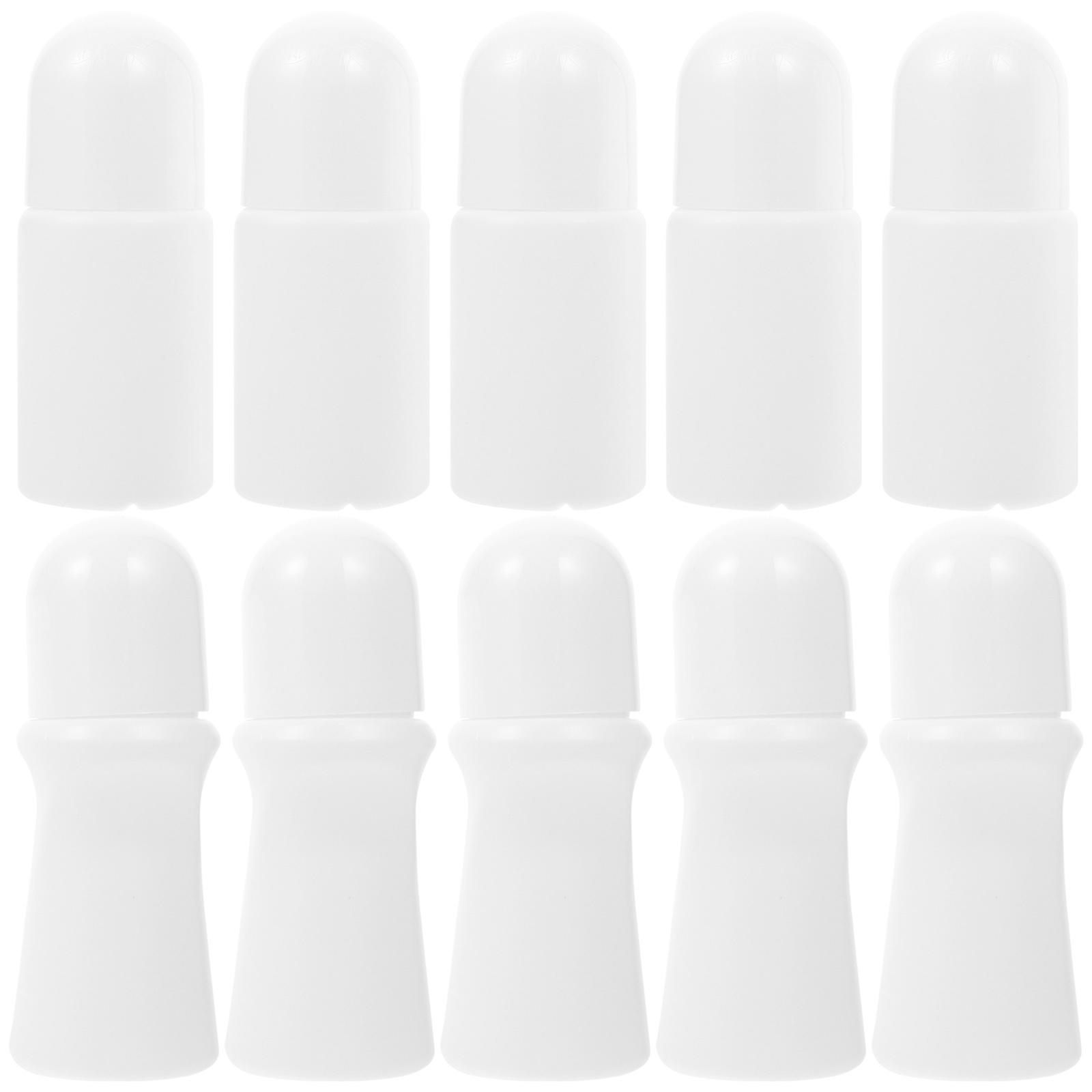10pcs PE Empty Roller Bottles for Essential Oils, Fragrances & Perfumes – Refillable Roll On Bottles for Easy Application & Travel Use