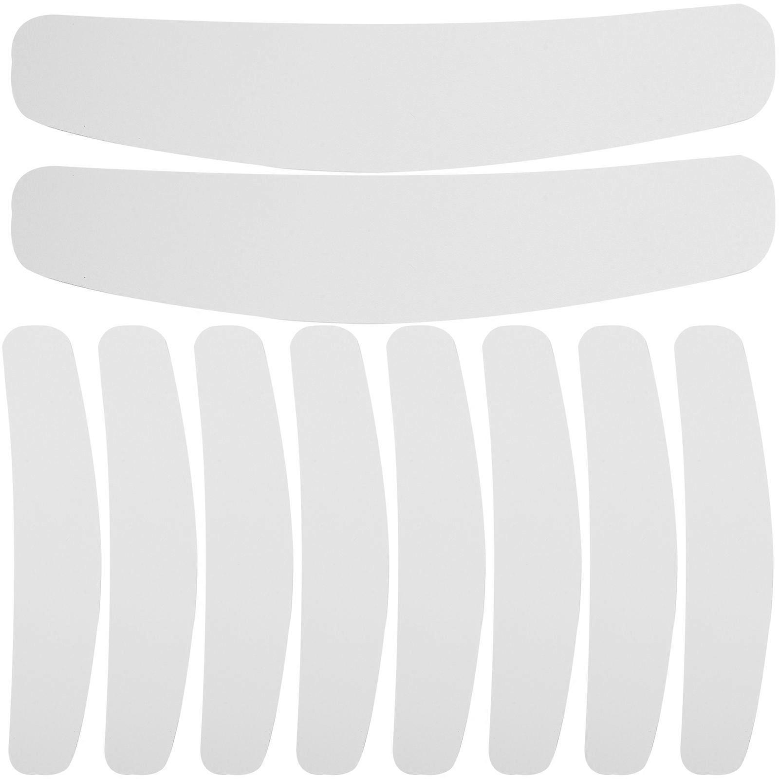Suit Collar Holders BreakResistant 10Pcs White 16.50X3.00X0.20CM Plastic Material