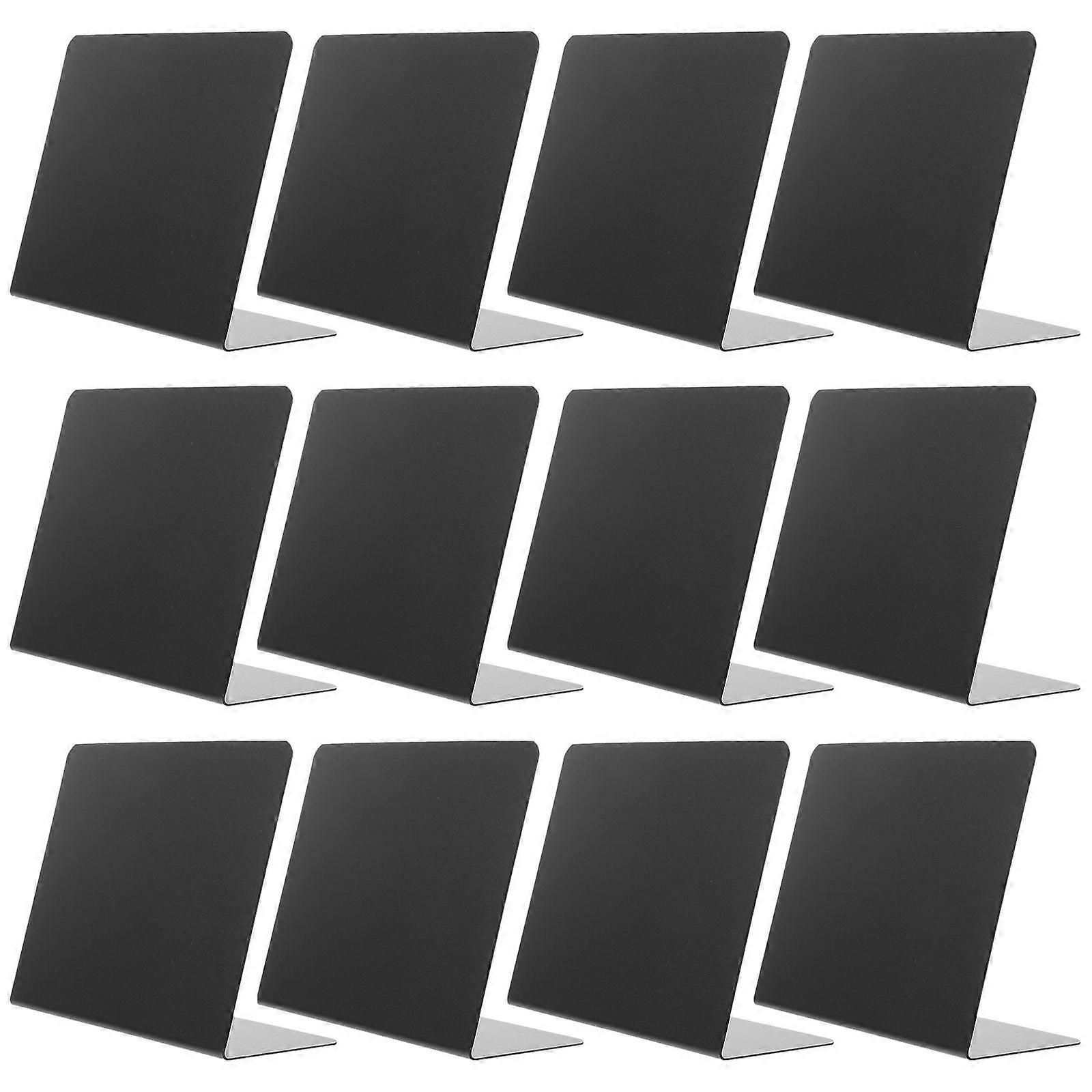 Mini Chalkboard Signs Set Birthday Party Tabletop Memo Board Simple Design Black 12.7X10cm Wipeable 1Set