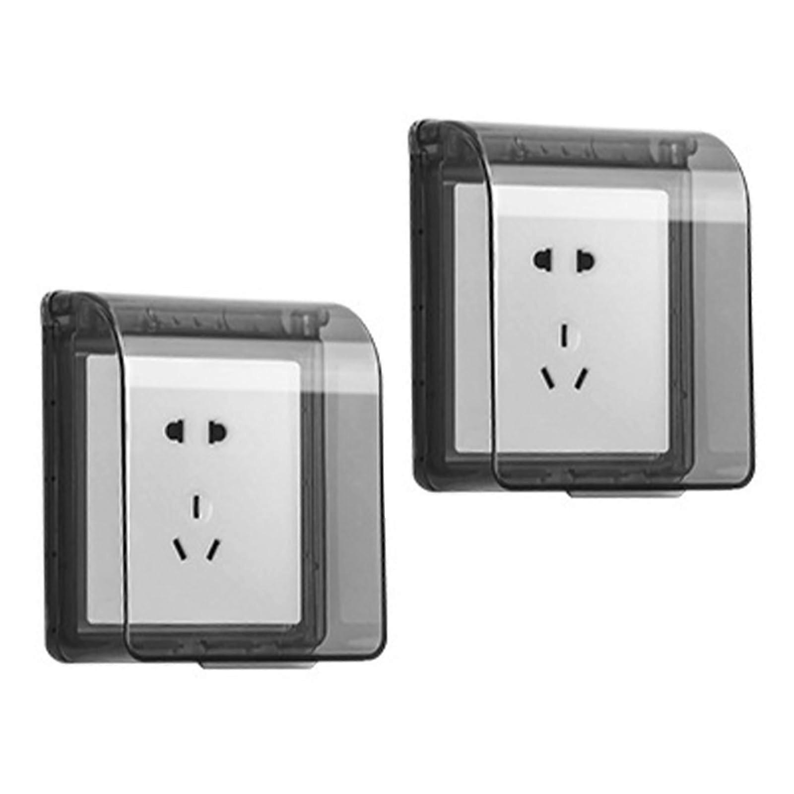 Wall Switch Cover, 2Pcs Type 86 Waterproof Socket Cover