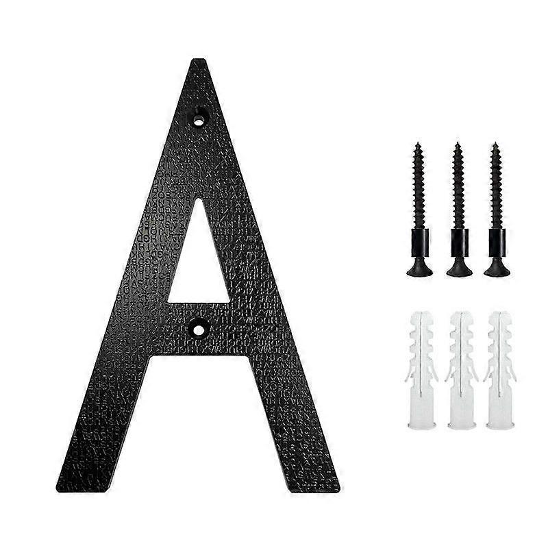 Black House Numbers Door Number Letters for Outside Signs Easy Installation Plastic Matte Numbers Letters Sign for Home Address Mailbox Jikaix
