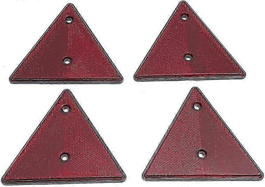 Reflective Triangle Reflectors (4-Pack) for Gate Posts