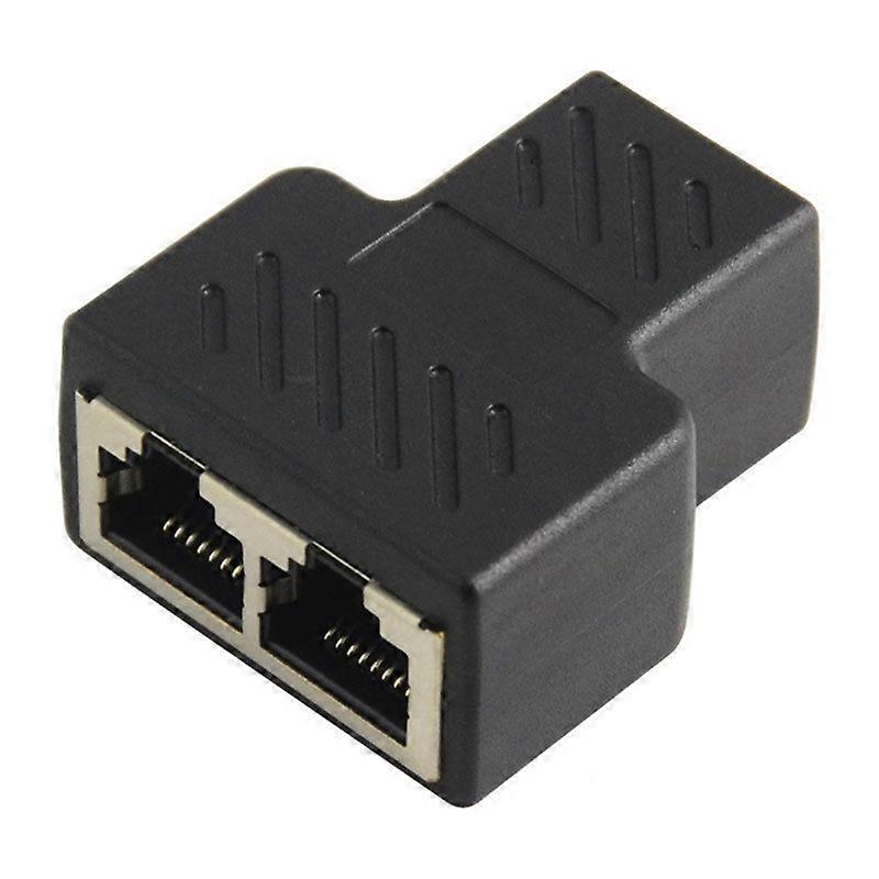 1 to 2 LAN Ethernet Network Cable RJ45 Splitter Plug Adapter