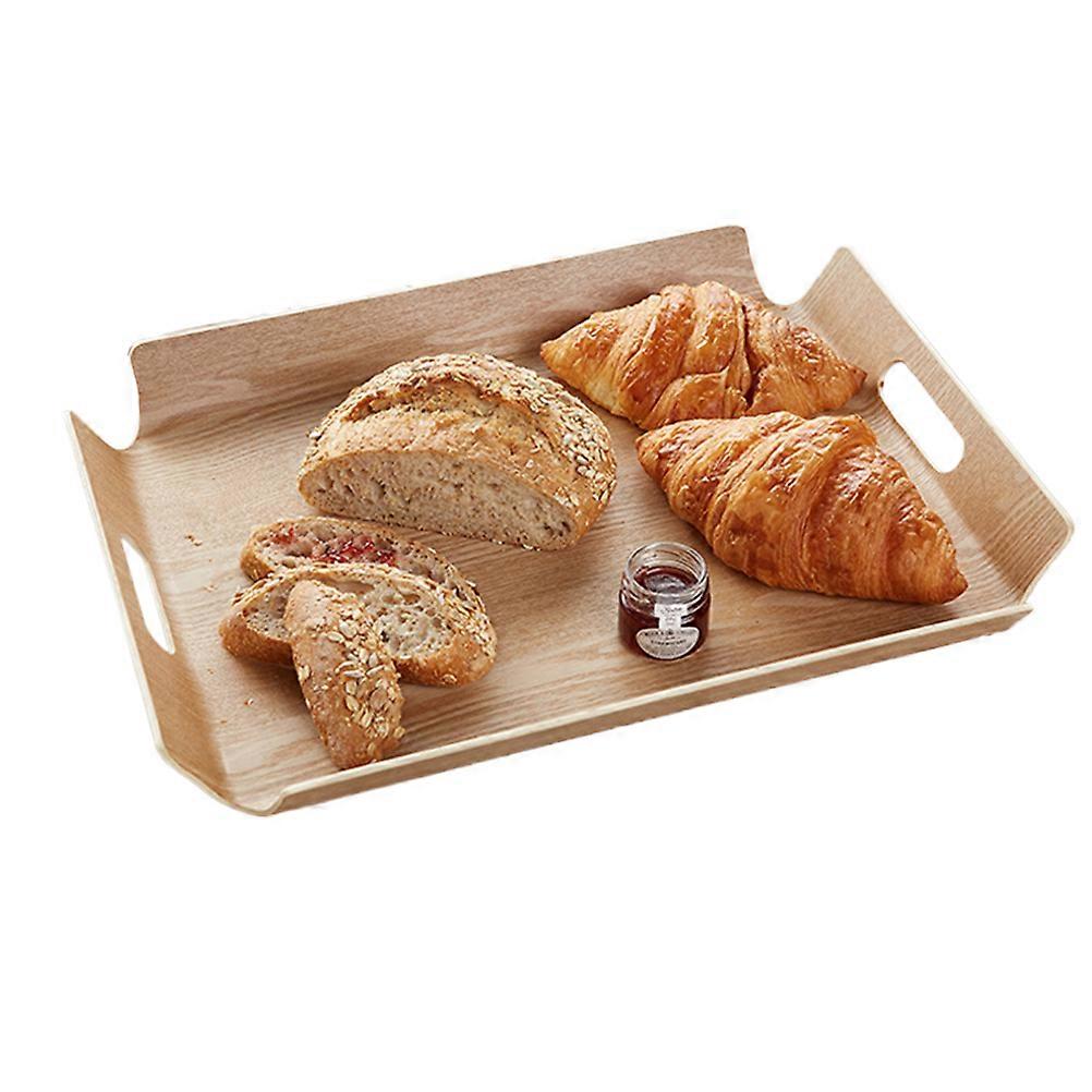 Snack Trays Bamboo Rectangular Dining Room Use 40 x 28 x 5 cm 1Pack