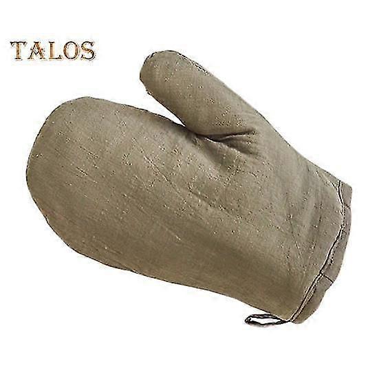 1Pc Oven Mitts Multipurpose Anti-scalding Solid Color Useful Hand Protection Chef Mittens for Camping