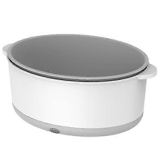 Ultrasonic Food Cleaner Vegetable Purifier Machine Large Capacity Double Layer Fast Drainage Basket for Tableware Fruits Veggies Cleaning