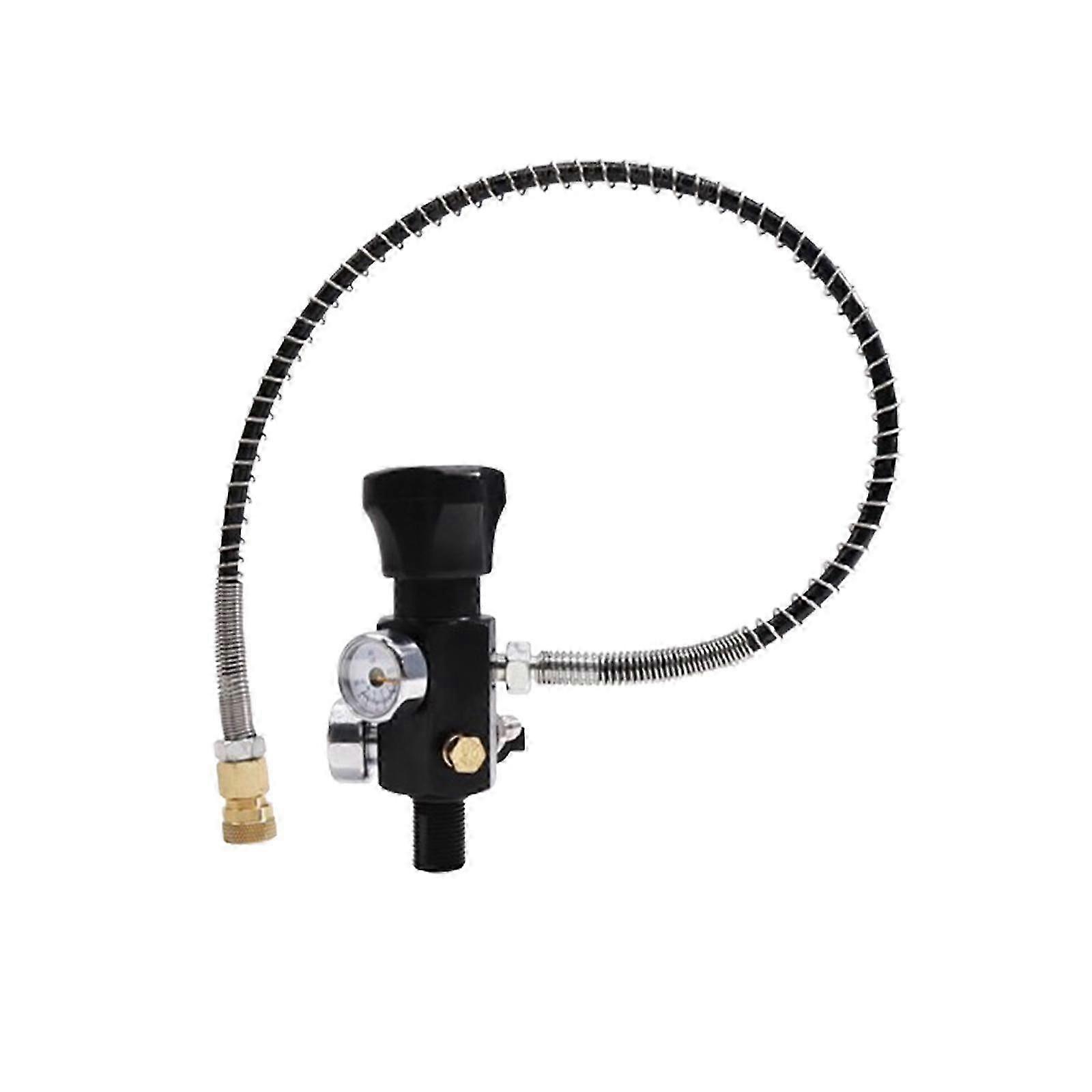 Dual Gauge Accessories Scuba Adapter for Air Tank and HPA Cylinder with HPA Tank Thread A Compatibility