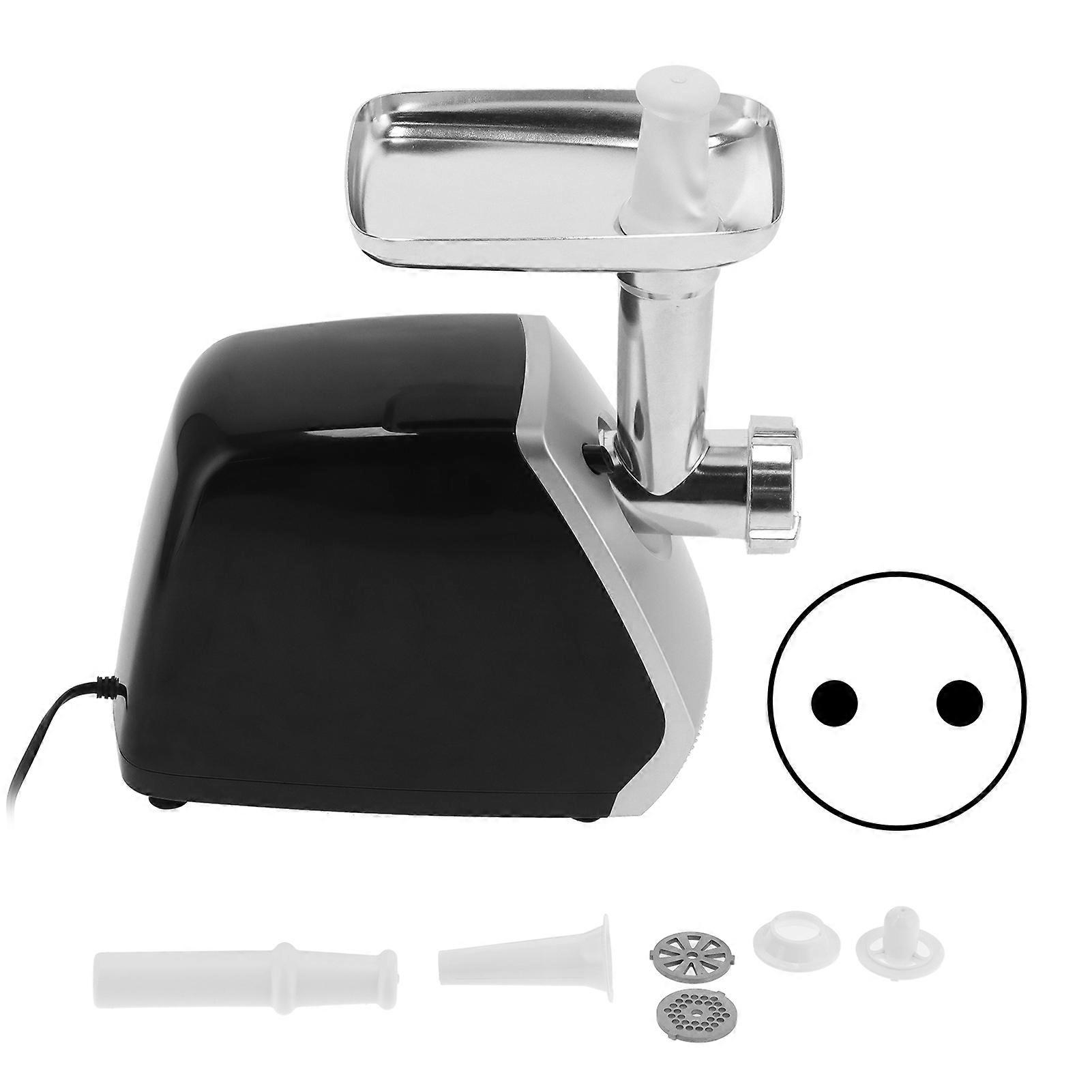 Hachoir à viande électrique noir 2800 W pour usage domestique, poussoir à saucisses