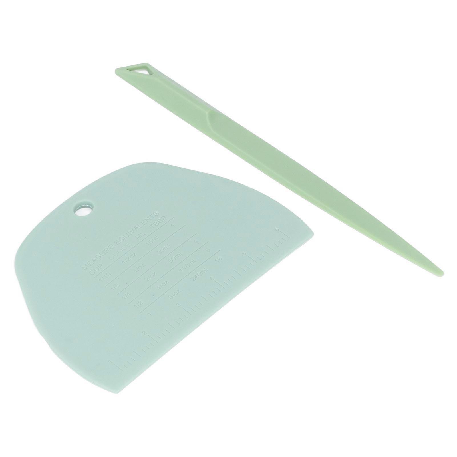 Baking Release Knife Plastic Dough Scraper Cake Baking Tool for Making Bread Pizza Cake Green 