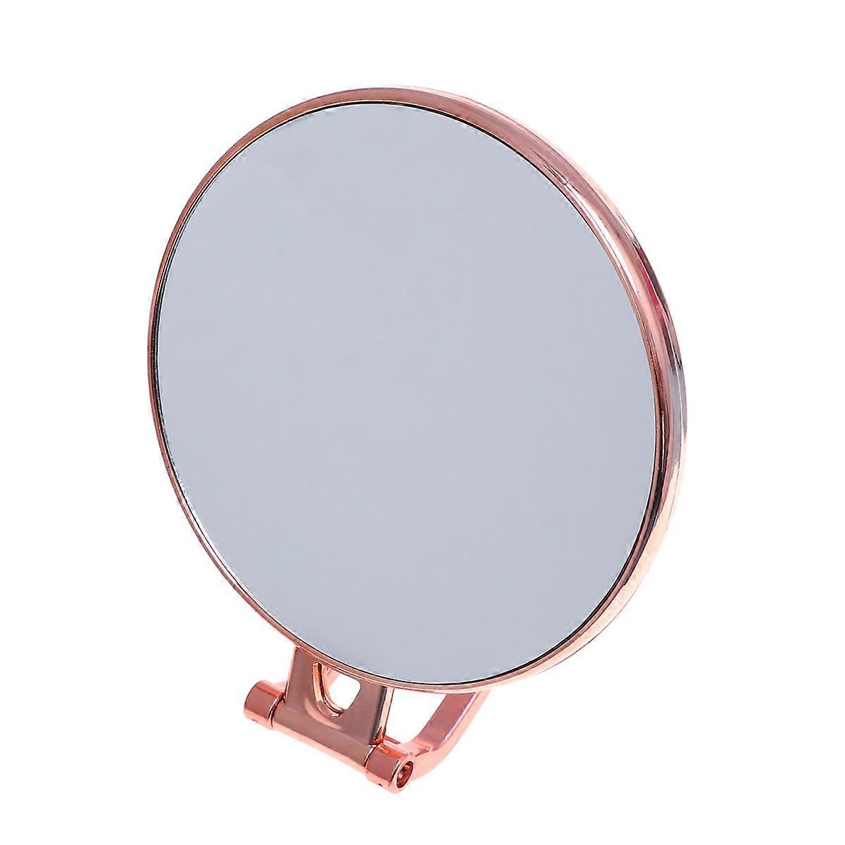Compact Mirror For Purses High Definition Foldable Makeup Mirror Golden Round 1Pcs