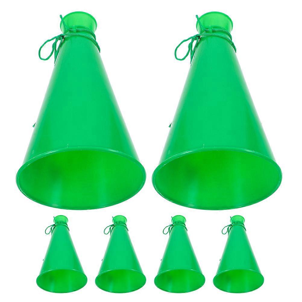 6pcs Lightweight Portable Horn Cheer Megaphones for Football Events, Parties & Festivals Noise Maker Design