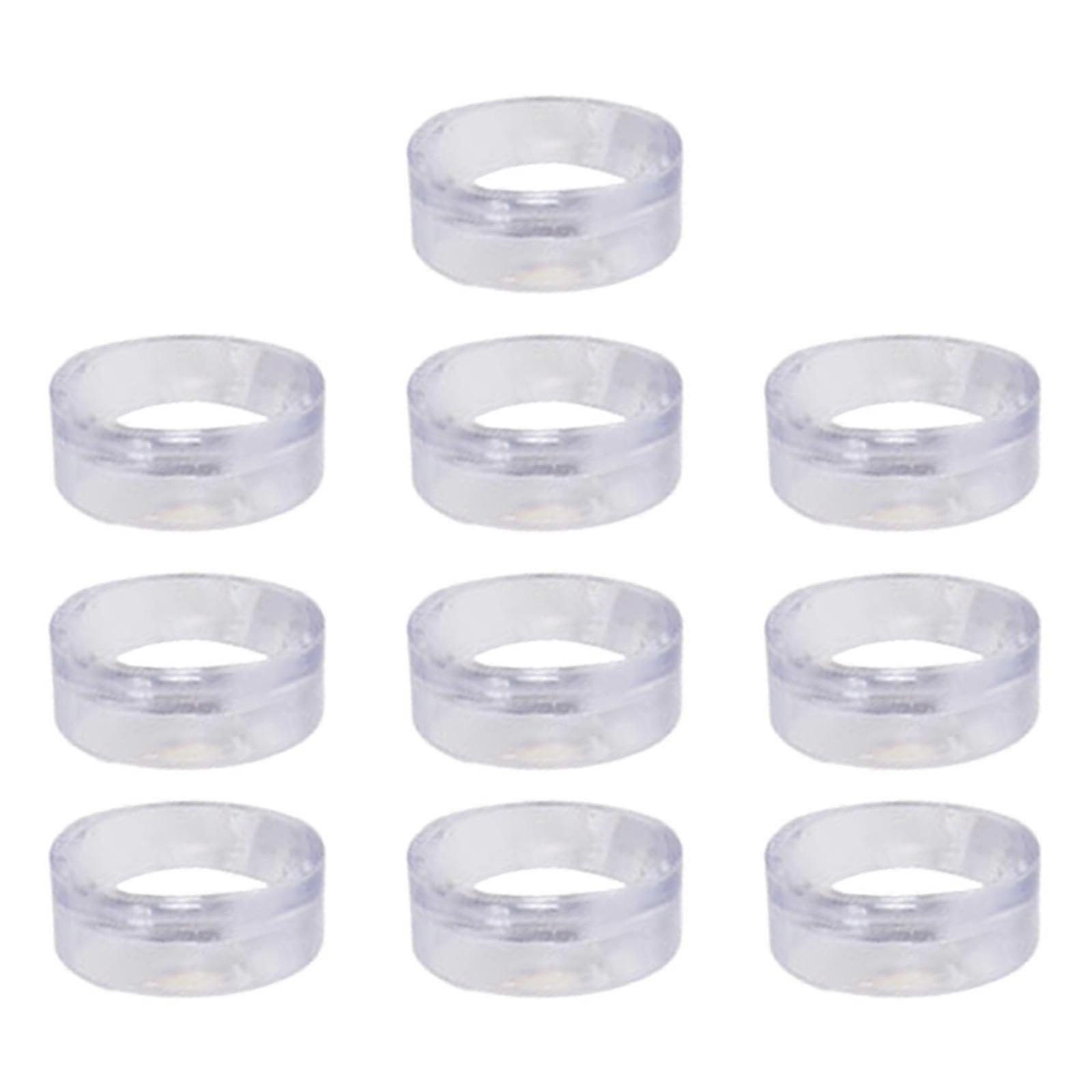 2025 Latest Model 10Pcs Display Stands Clear Small Round Baseball Rings Stands