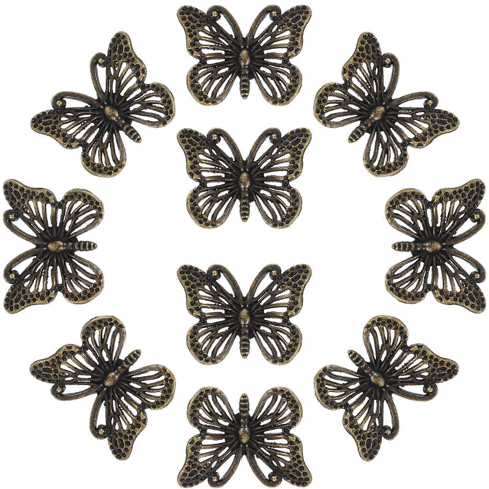 Decorative Wardrobe Knobs Butterfly Cabinet Handle 10Pcs